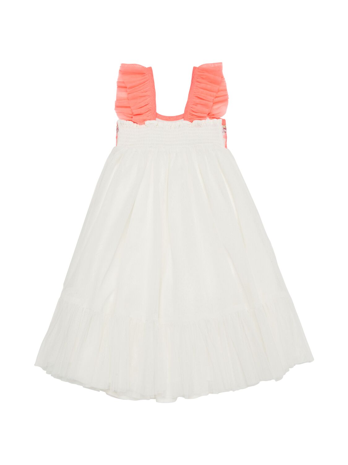Shop Billieblush Sequined Tulle Dress In White