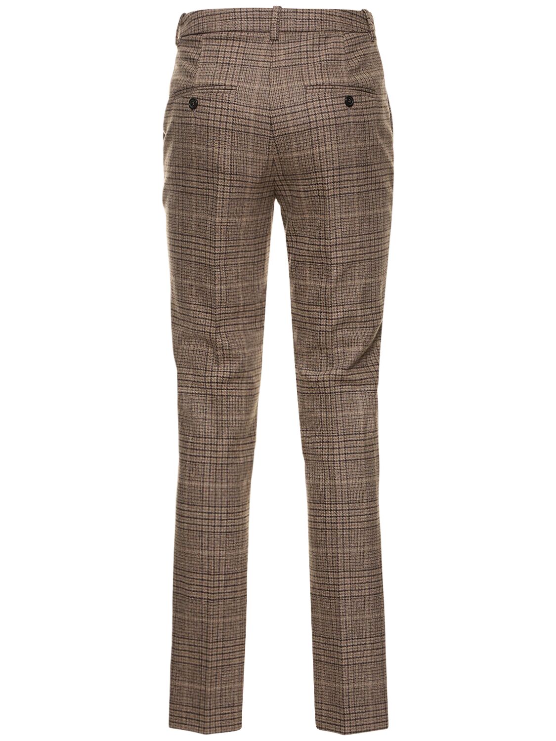 Shop Michael Kors Samantha Check Flannel Straight Pants In Multicolor