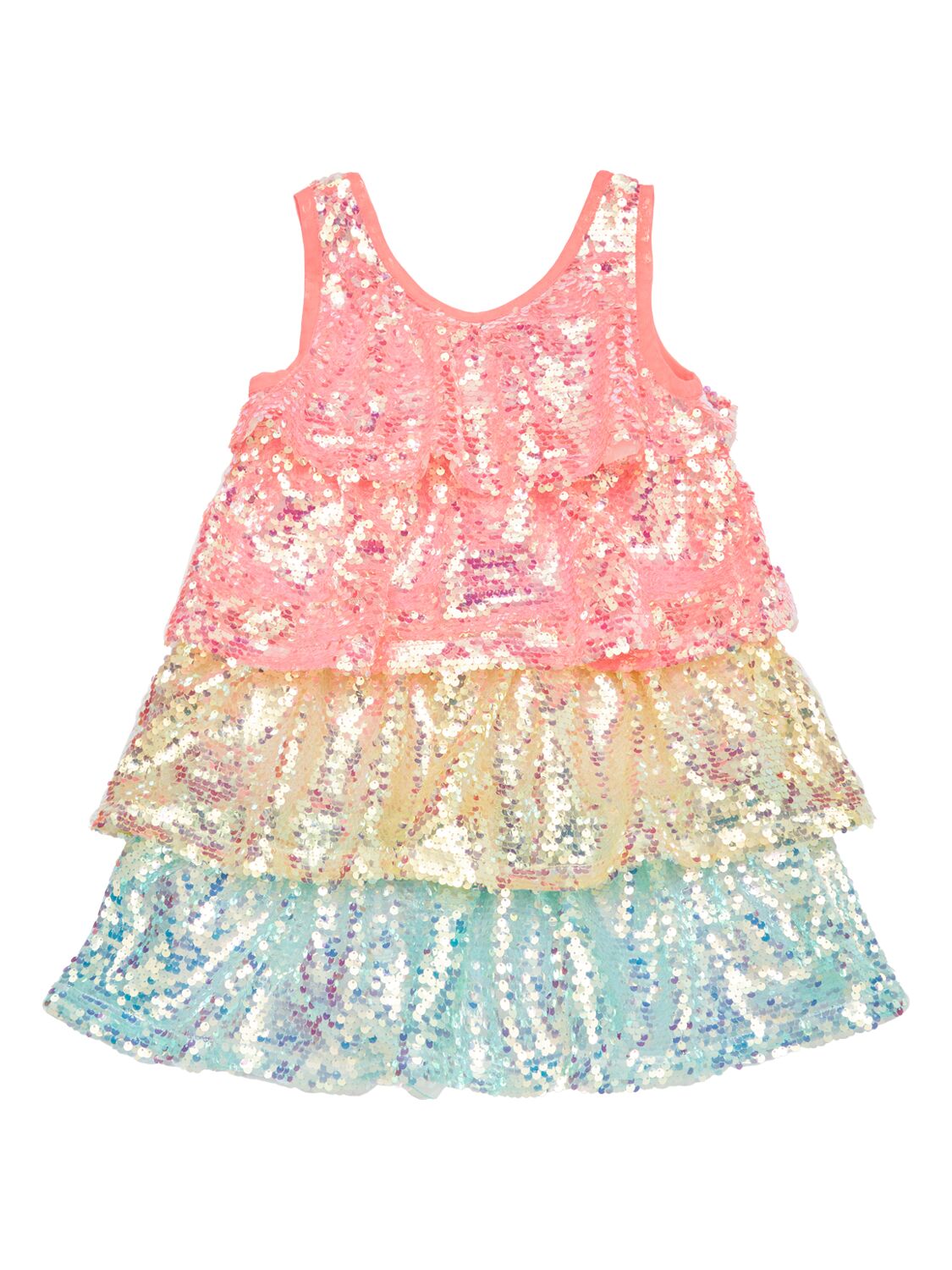 Shop Billieblush Sequined Dress W/ Scrunchy In Multicolor