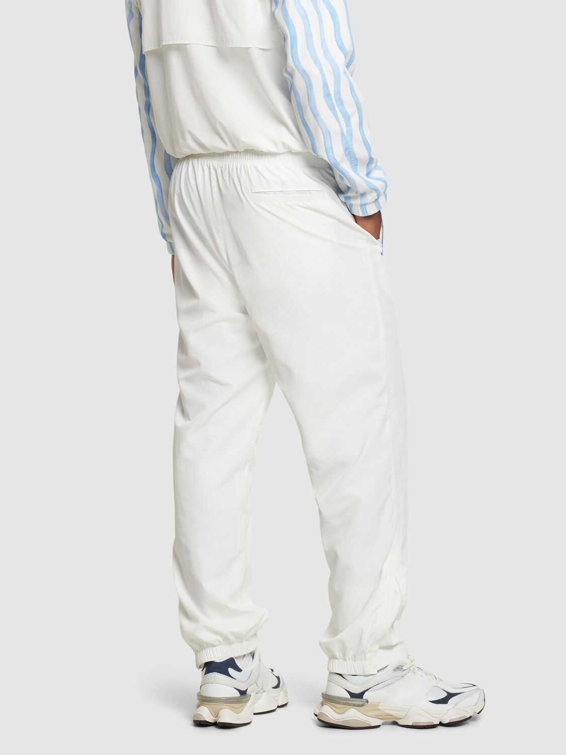 Shop Casablanca Logo Tech Track Pants In Weiss