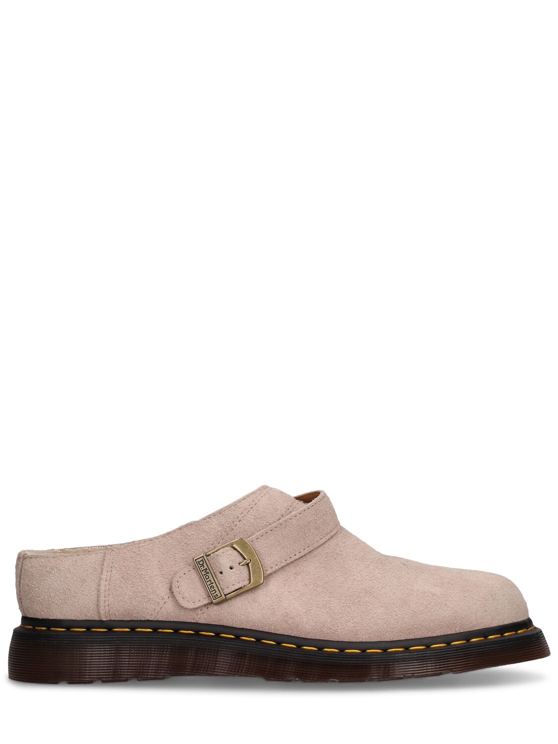 Dr. Martens Archive Isham Suede Slip-on Mules In Neutral
