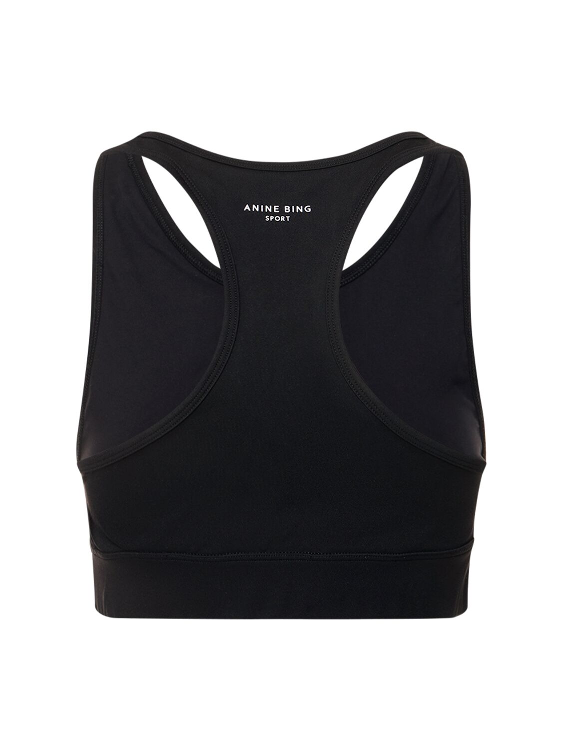 Shop Anine Bing Blair Stretch Jersey Bra In Black