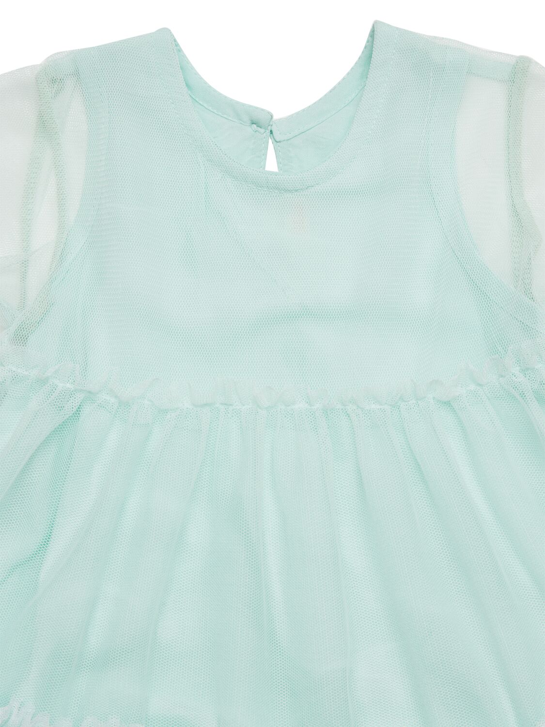 Shop Billieblush Tulle Dress & Diaper Cover In Light Blue