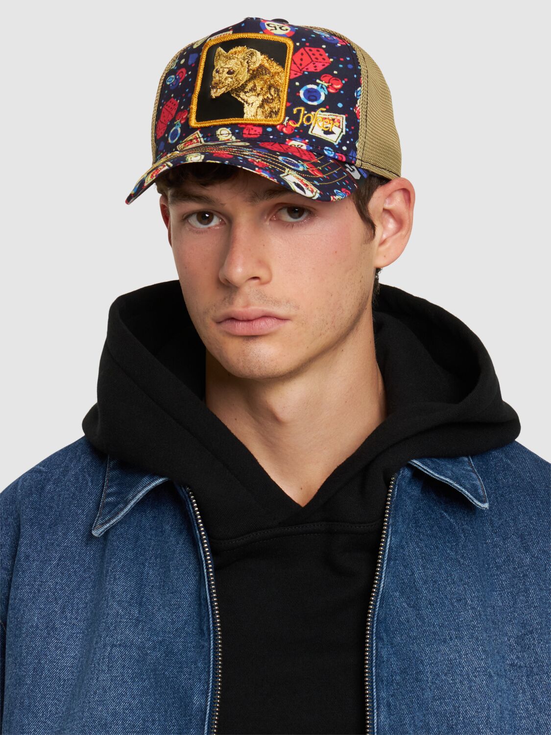Shop Goorin Bros Poker Face Trucker Hat In Black