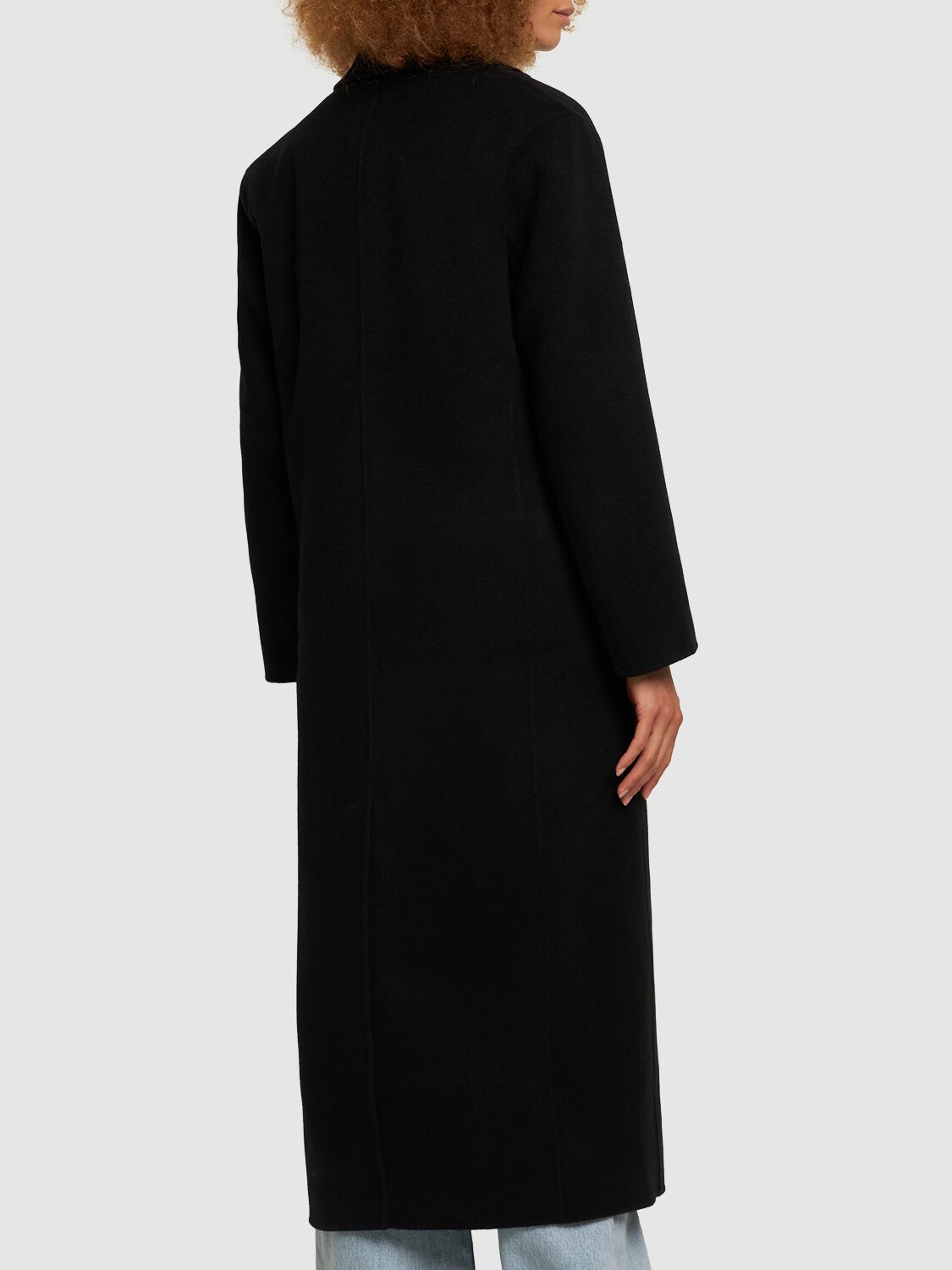 Shop Anine Bing Quinn Wool & Cashmere Coat In Black