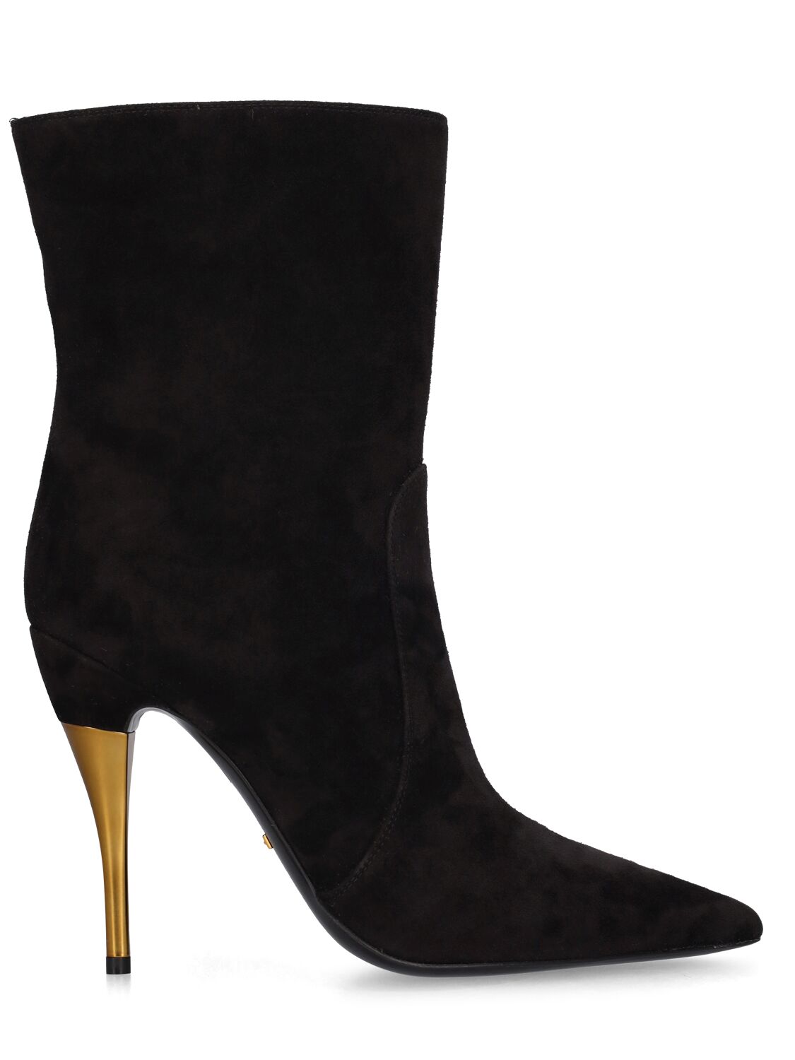 GUCCI 105MM SUEDE ZIP-UP ANKLE BOOTS