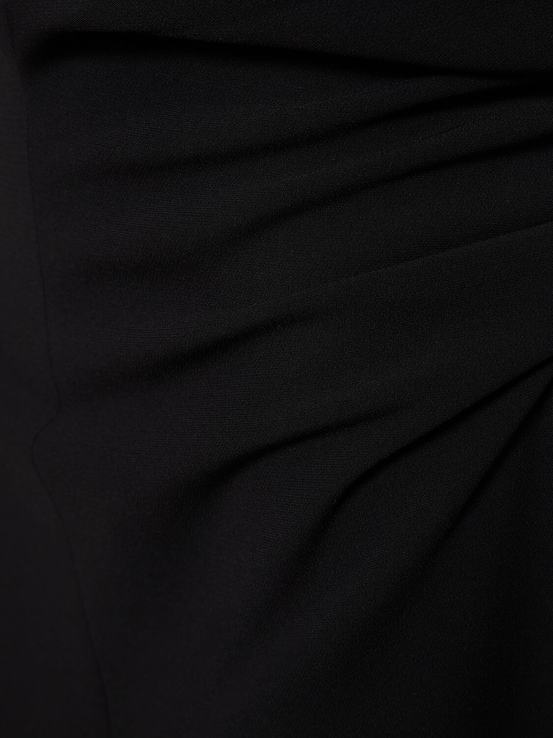 Shop Proenza Schouler Rosa Adjustable Crepe Midi Dress In Black