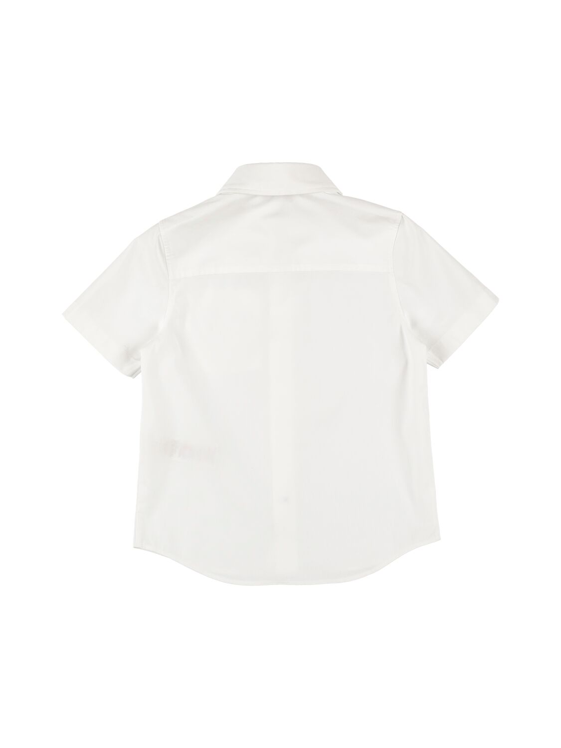 Shop Burberry Logo Cotton Poplin Shirt In White