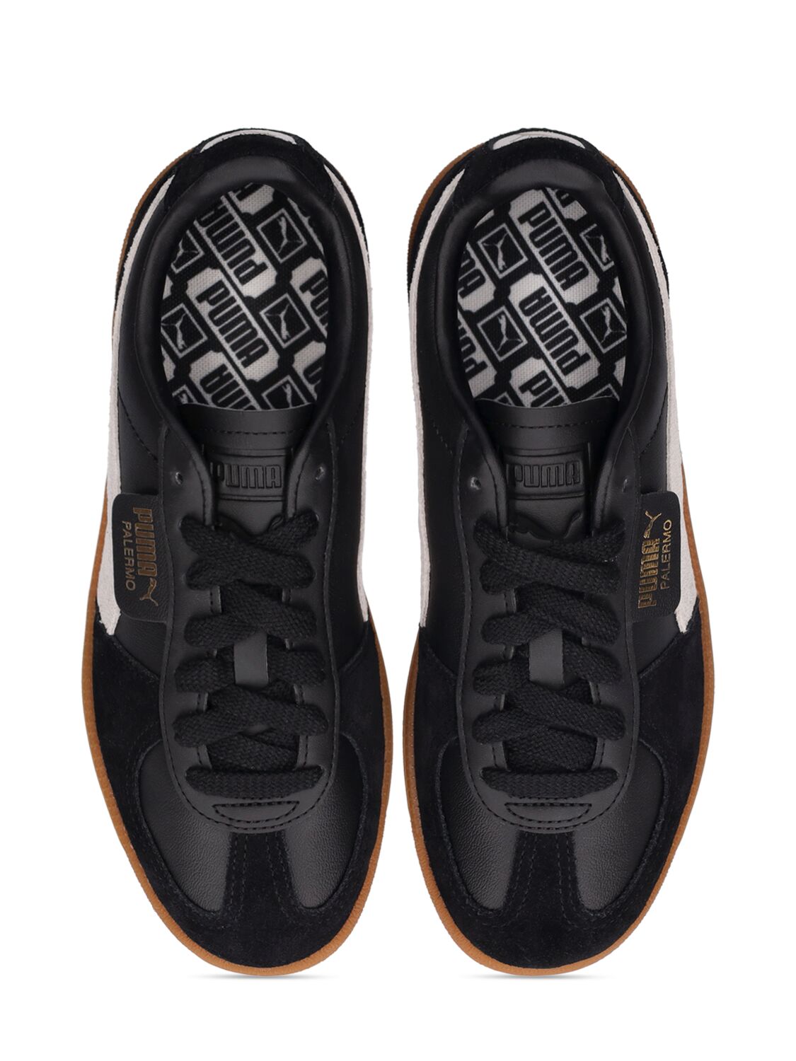 Shop Puma Palermo Lth Sneakers In Black