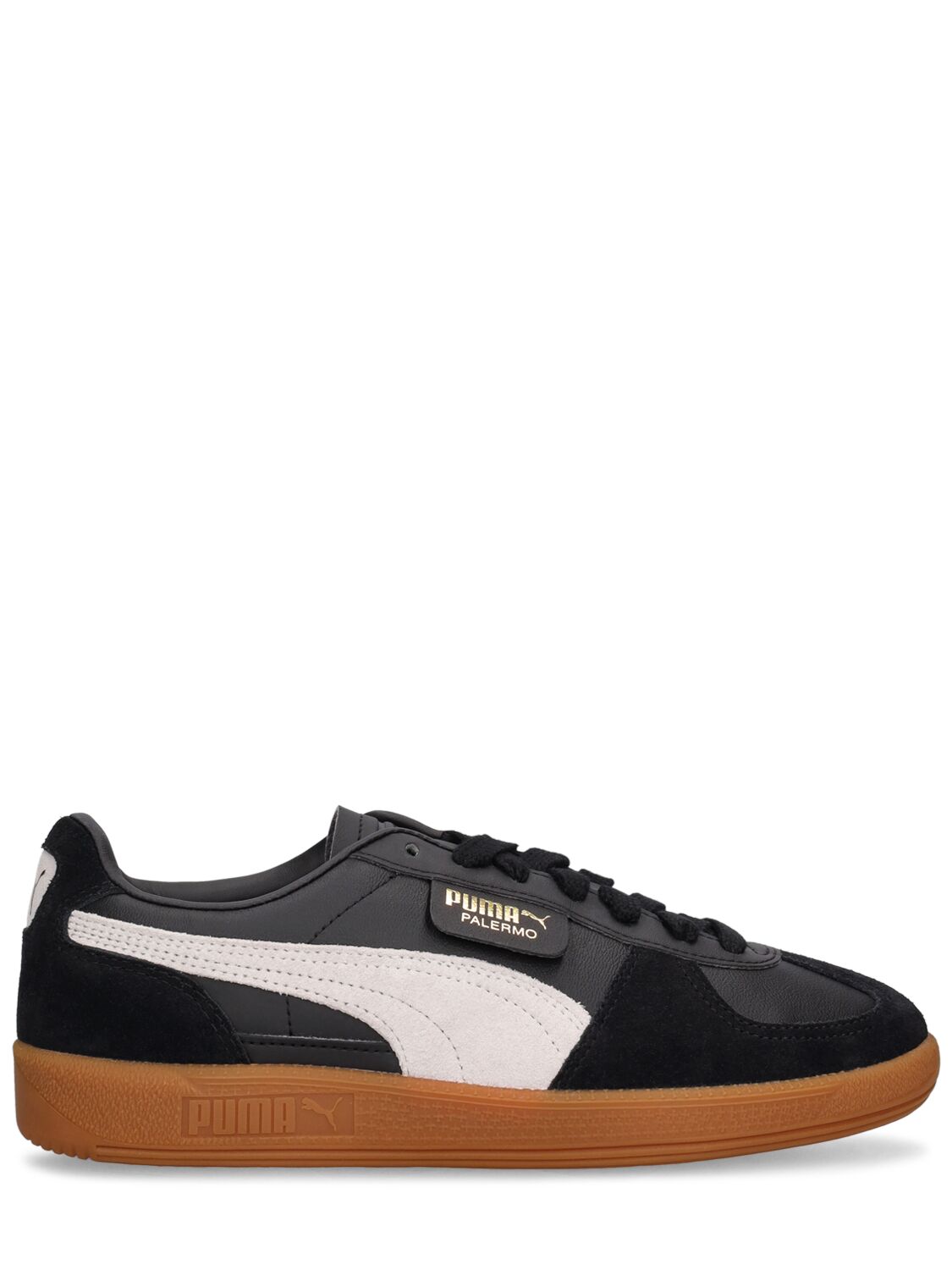 Shop Puma Palermo Lth Sneakers In Black