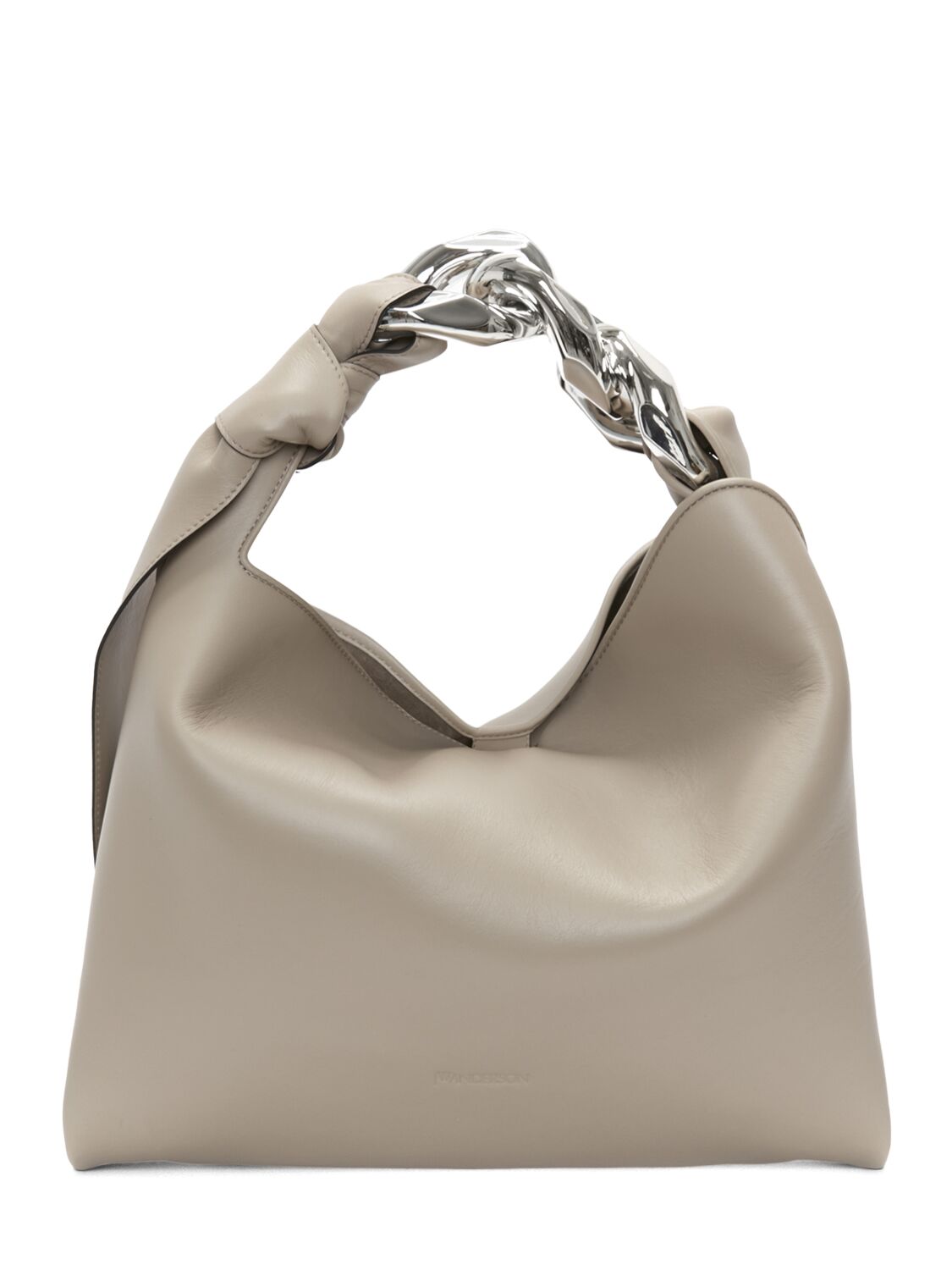 Image of Small Chain Hobo Leather Bag