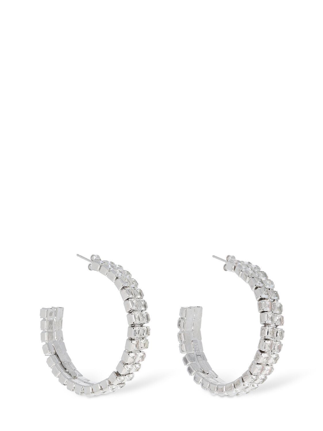 Vetro Crystal Hoop Earrings