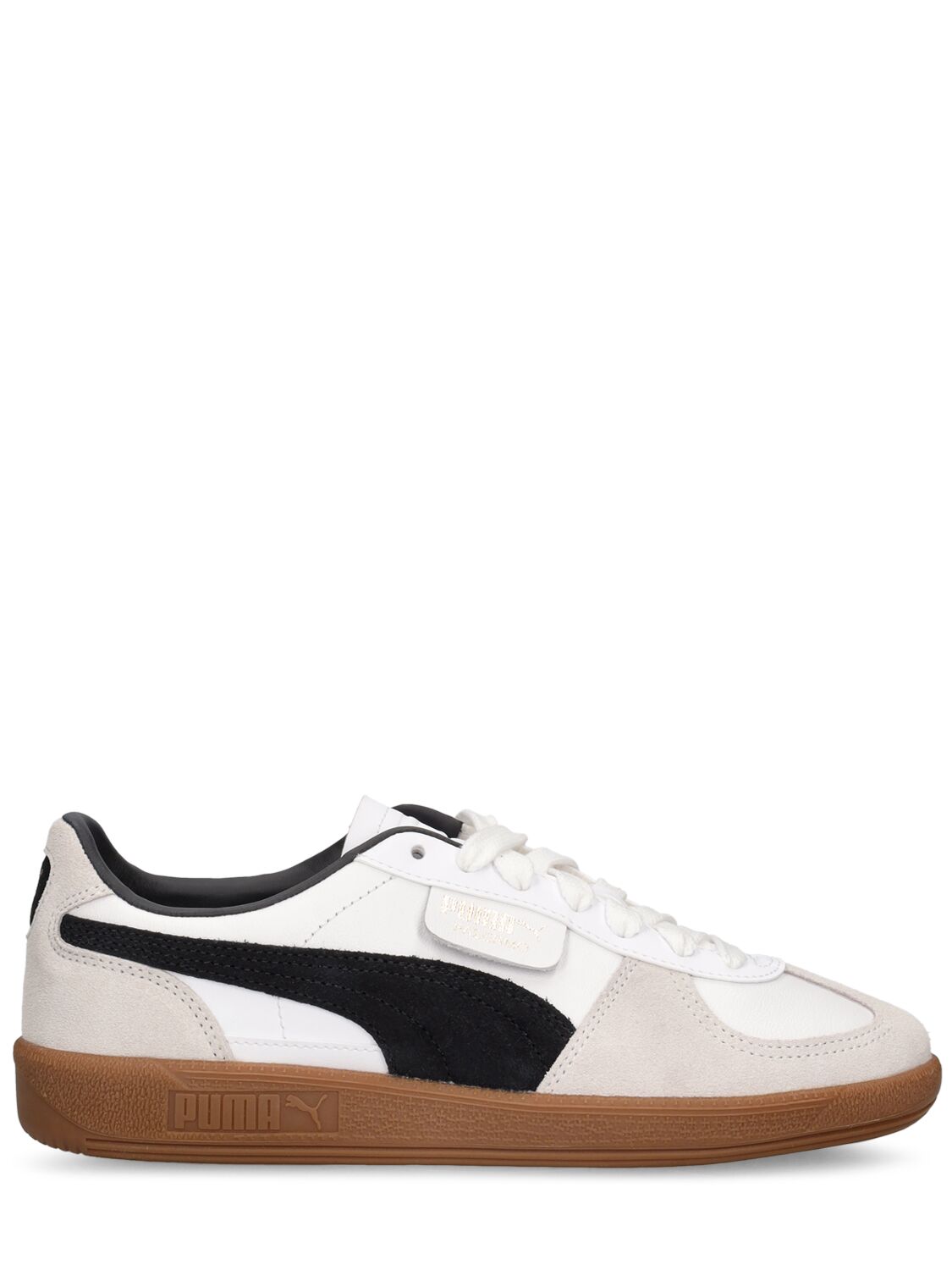 Shop Puma Palermo Sneakers In  White,grey