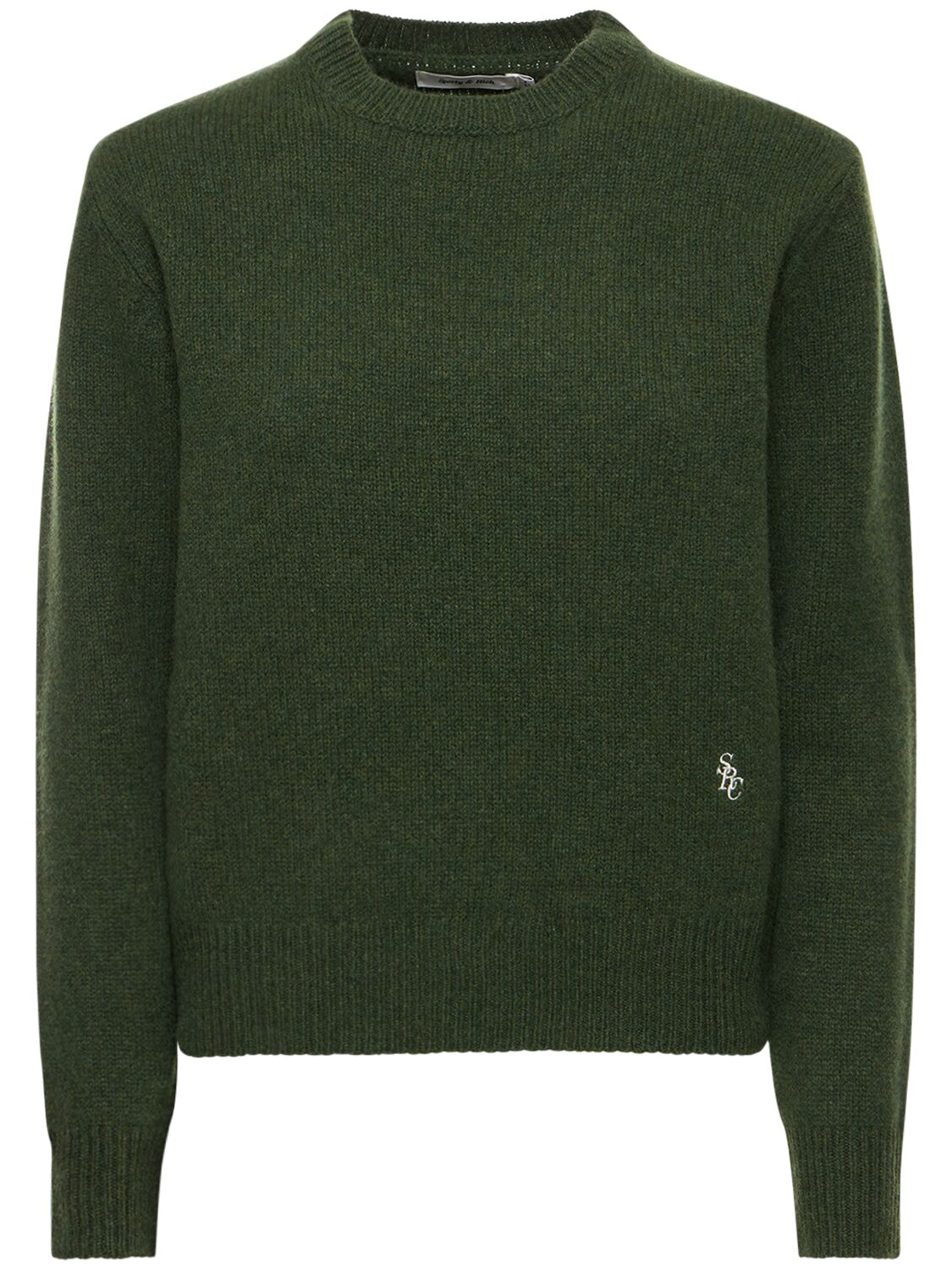 SPORTY AND RICH SRC WOOL CREWNECK SWEATER