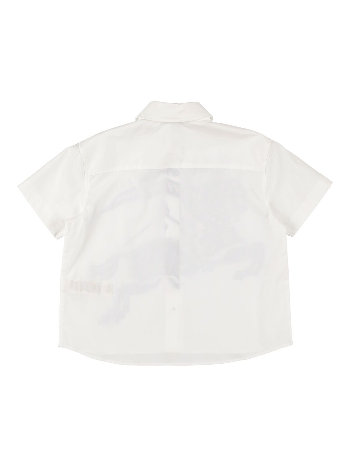 BURBERRY PRINTED COTTON POPLIN S/S SHIRT 