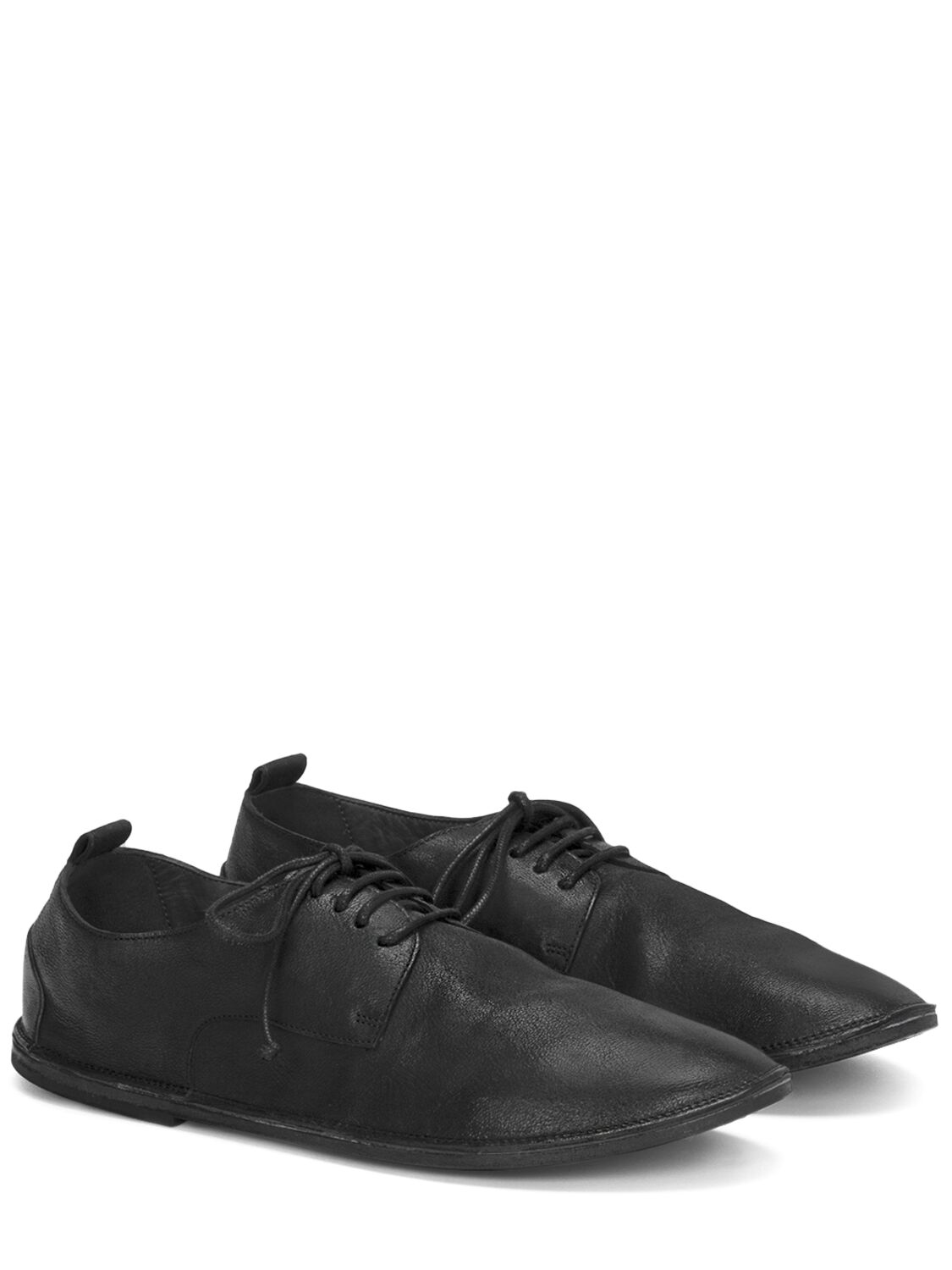 Shop Marsèll Strasacco Leather Lace-up Shoes In Black