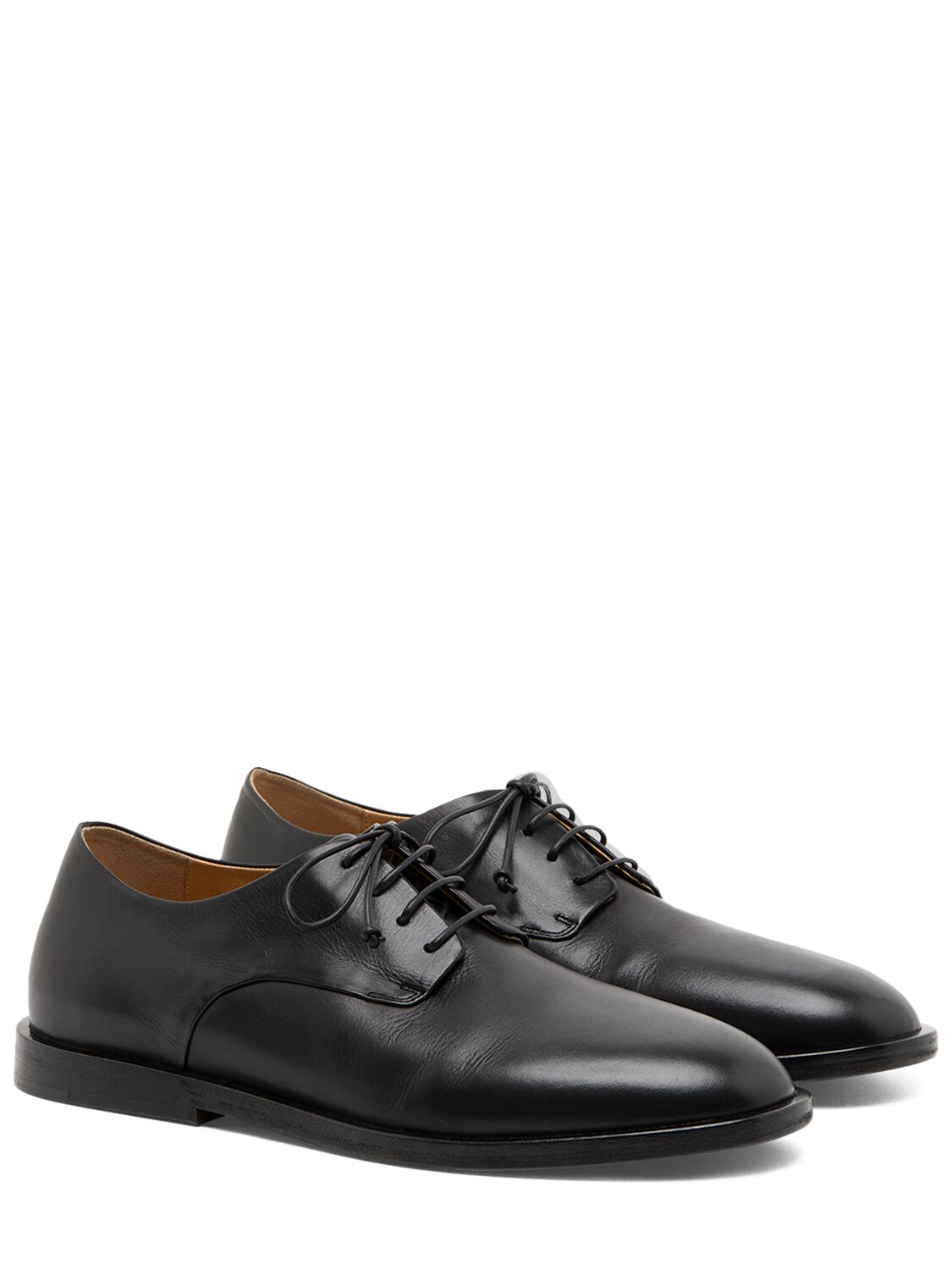 Shop Marsèll Mando Leather Lace-up Shoes In Black