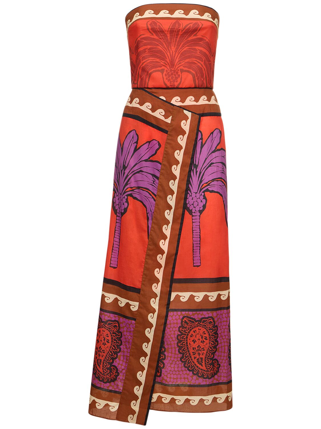 Image of East Africa Heart Strapless Long Dress