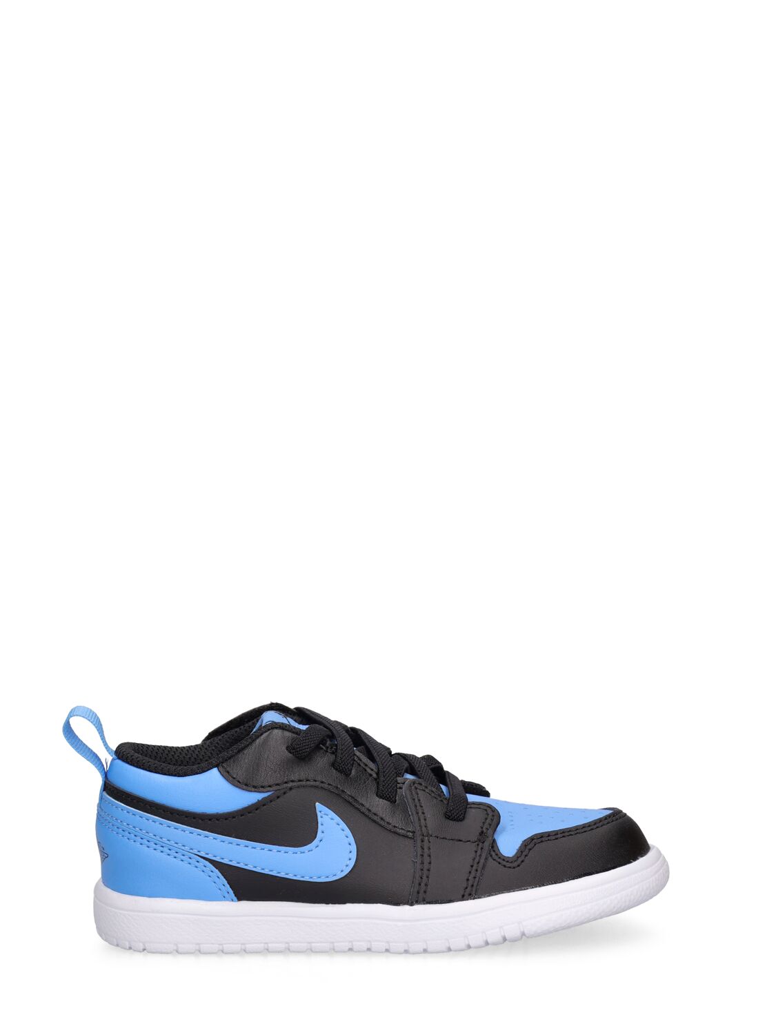Nike Big Kids' Air Jordan Retro 1 Low Casual Shoes In Black/black/university Blue/white