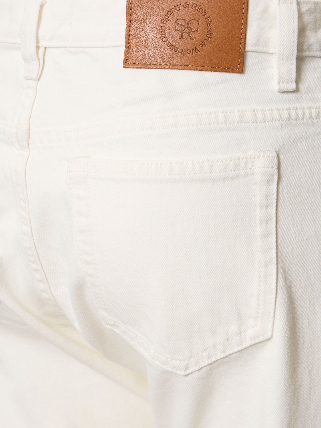 Shop Sporty And Rich Vintage Fit Denim Jeans In White