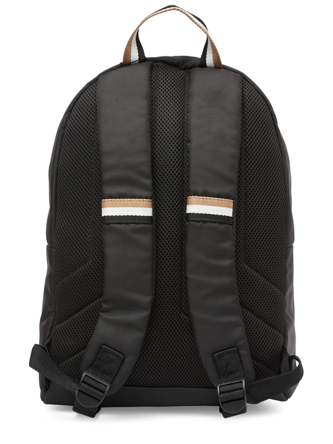 Shop Hugo Boss Logo Nylon Backpack In Black