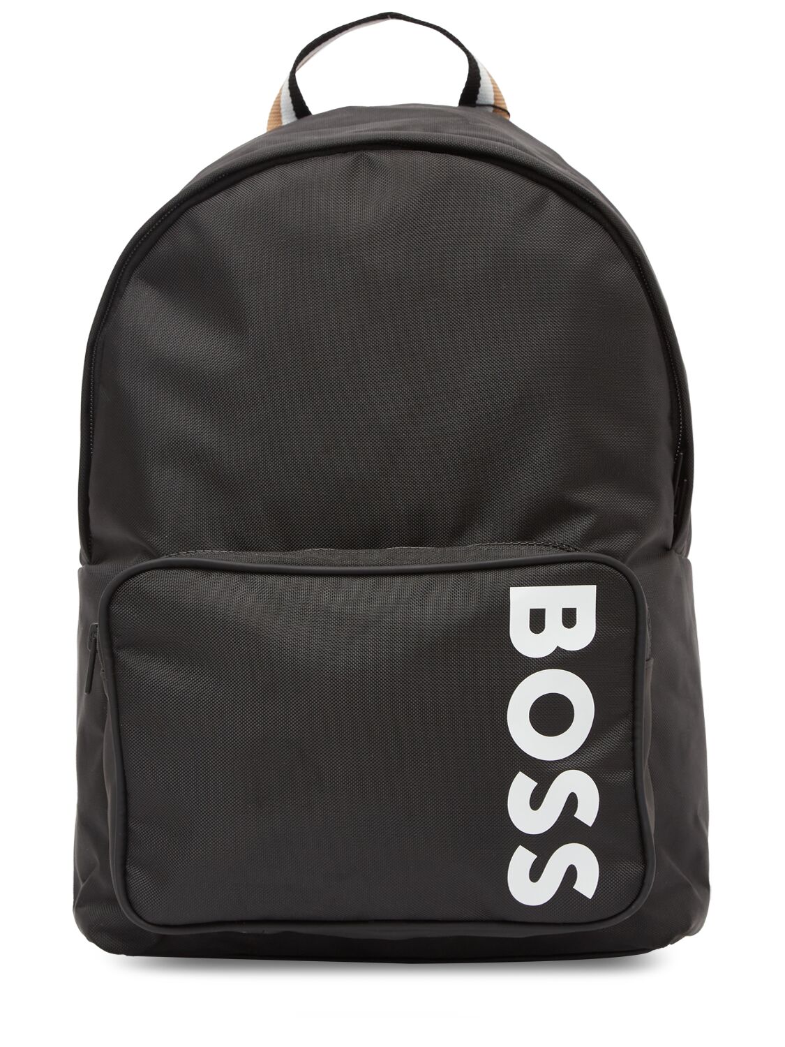 Hugo Boss Kids' Logo Nylon Backpack In Black