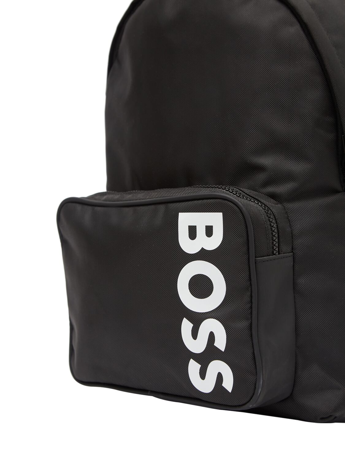 Shop Hugo Boss Logo Nylon Backpack In Black