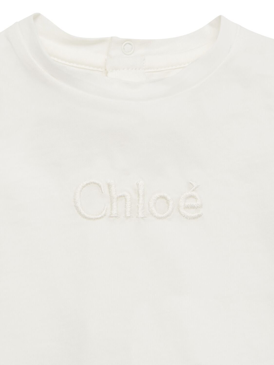 Shop Chloé Organic Cotton T-shirt & 2 Diaper Covers In White,pink