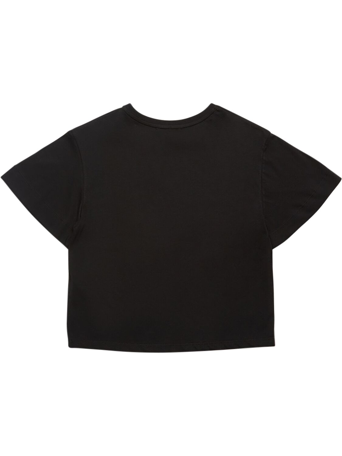 Shop Chloé Cotton Jersey T-shirt In Black