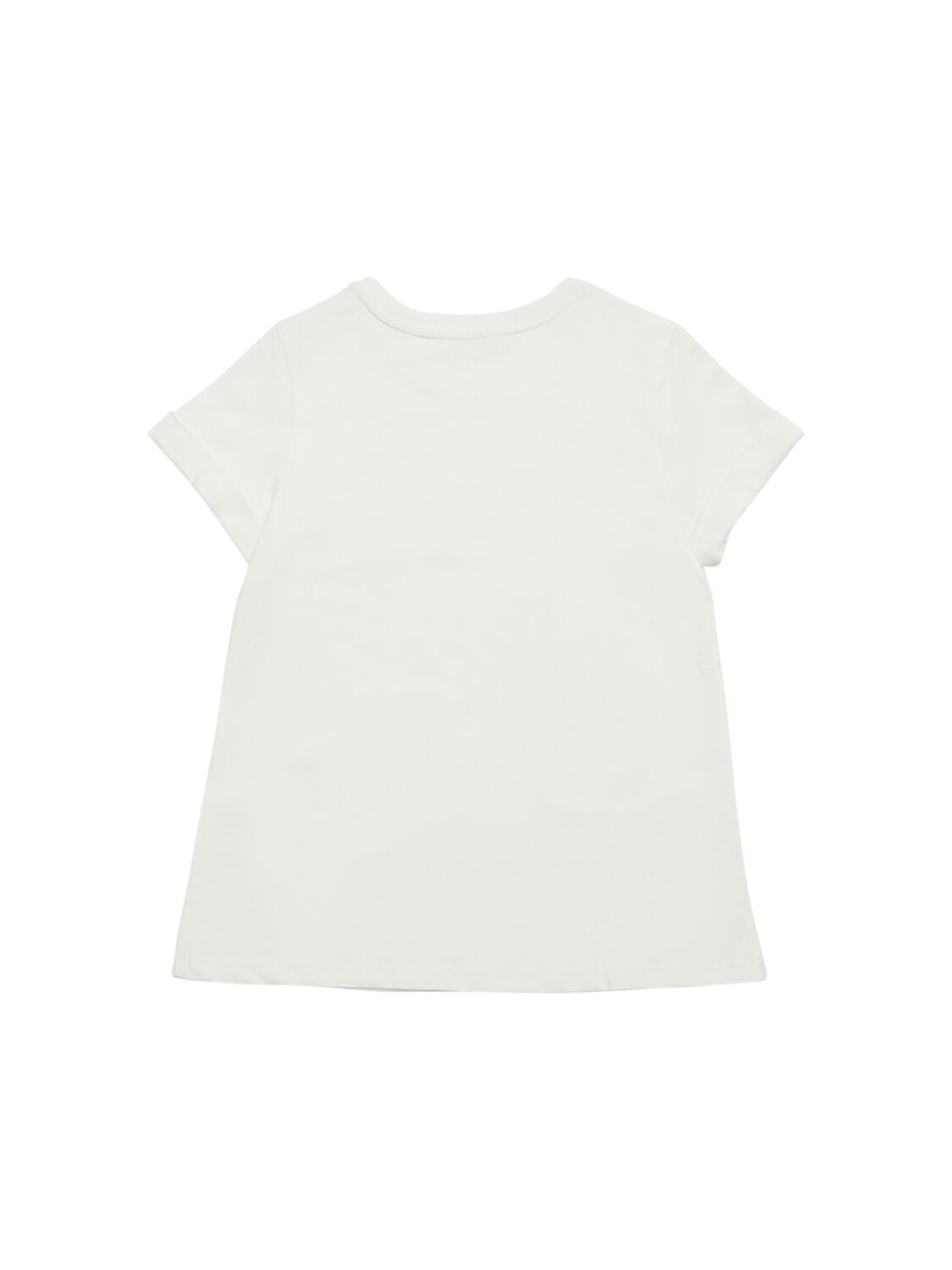 Shop Chloé Logo Cotton Jersey T-shirt In Off-white