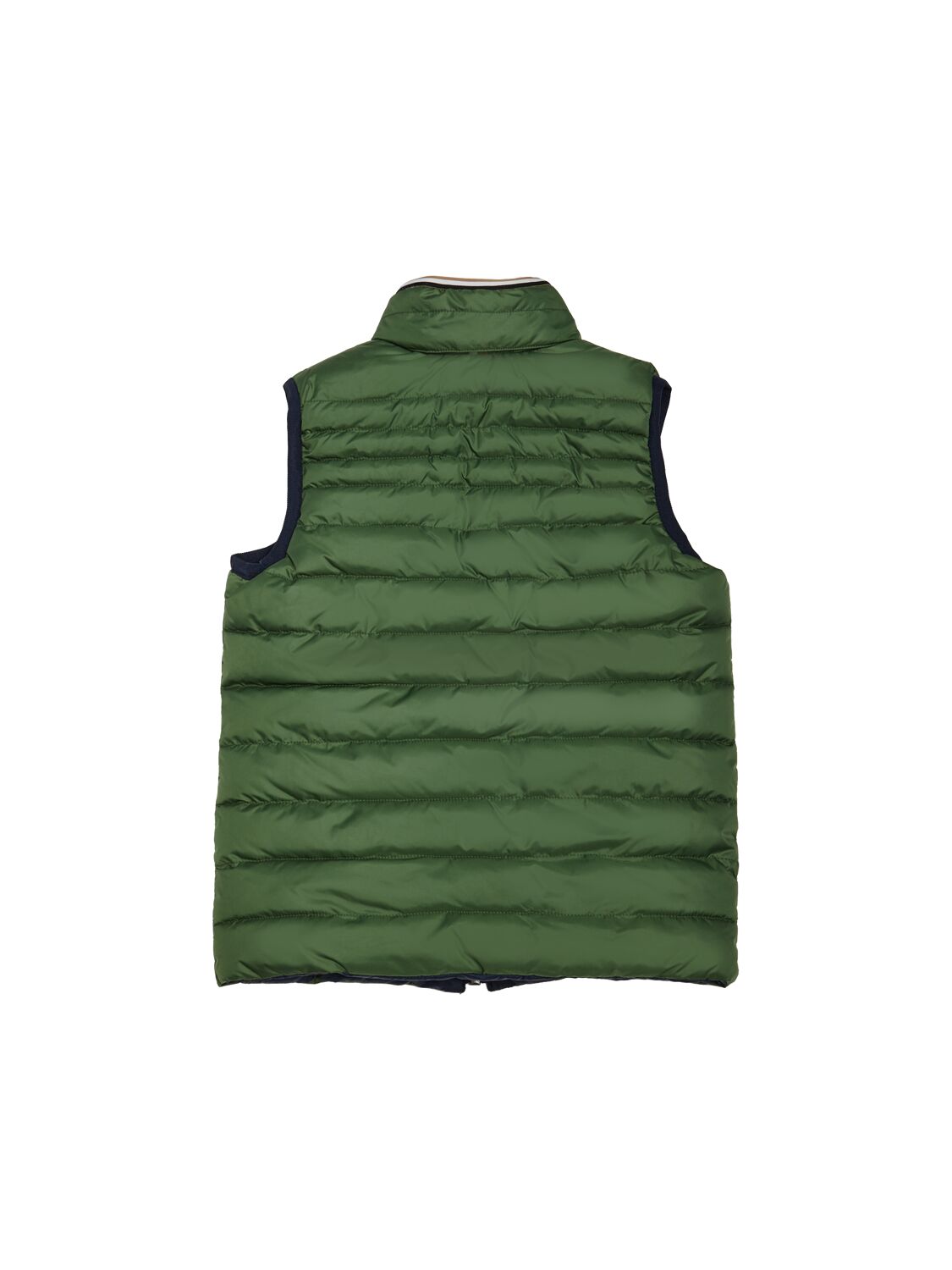 Shop Hugo Boss Reversible Nylon Puffer Vest In Green