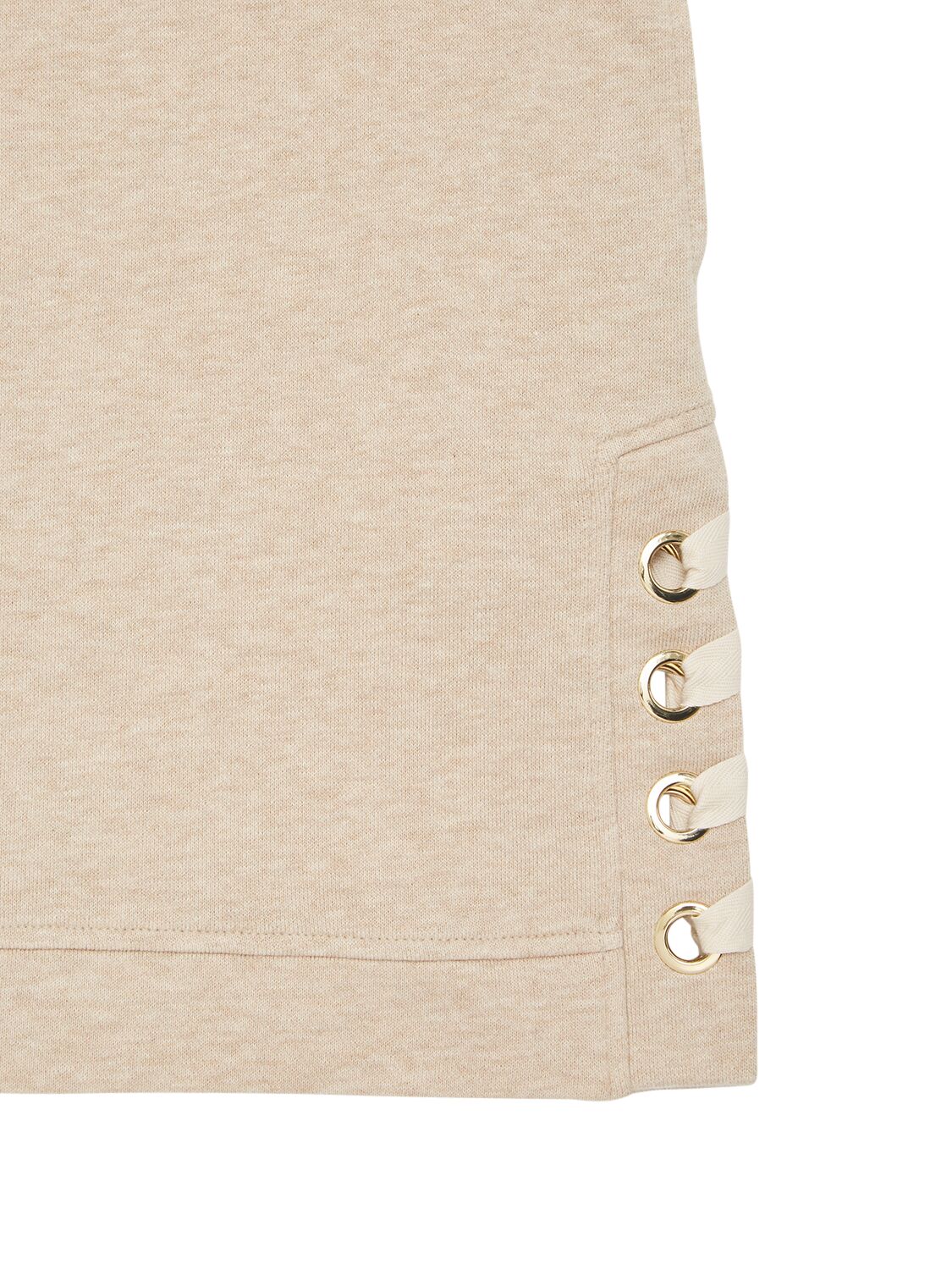 Shop Chloé Cotton Dress In Beige