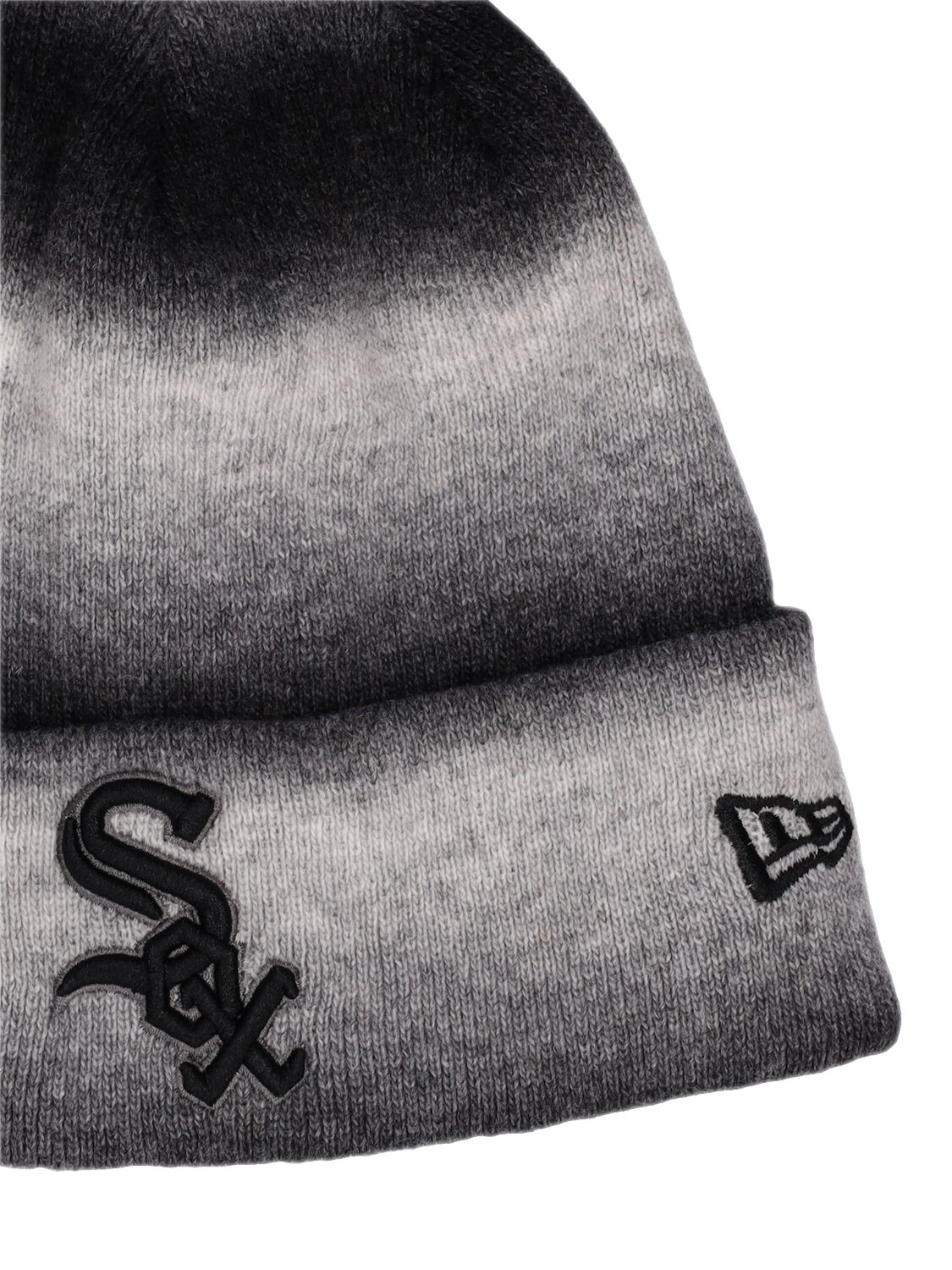 Shop New Era Chicago White Sox Space Dye Beanie In Black,grey