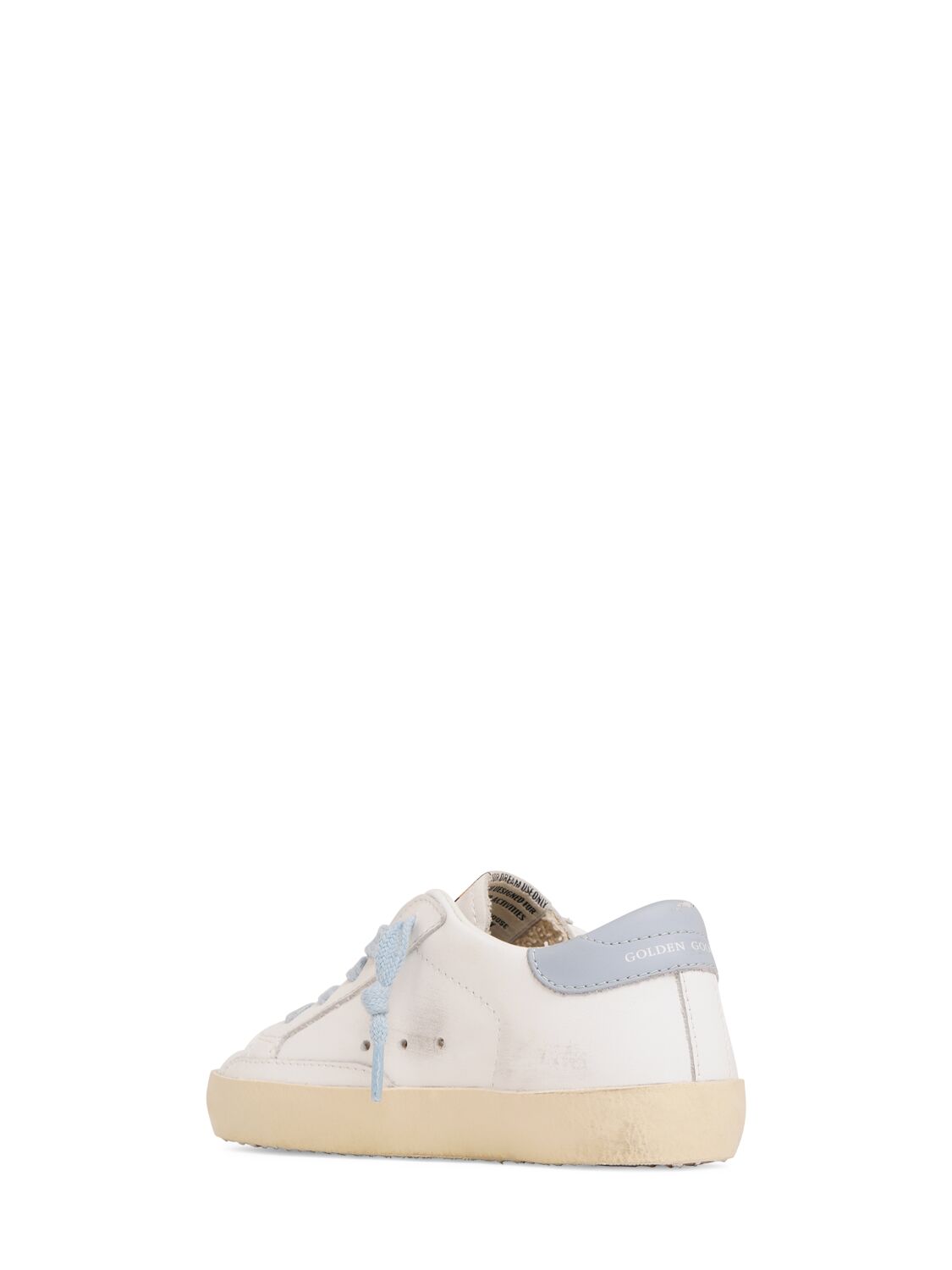 GOLDEN GOOSE SUPER-STAR LEATHER LACE-UP SNEAKERS 