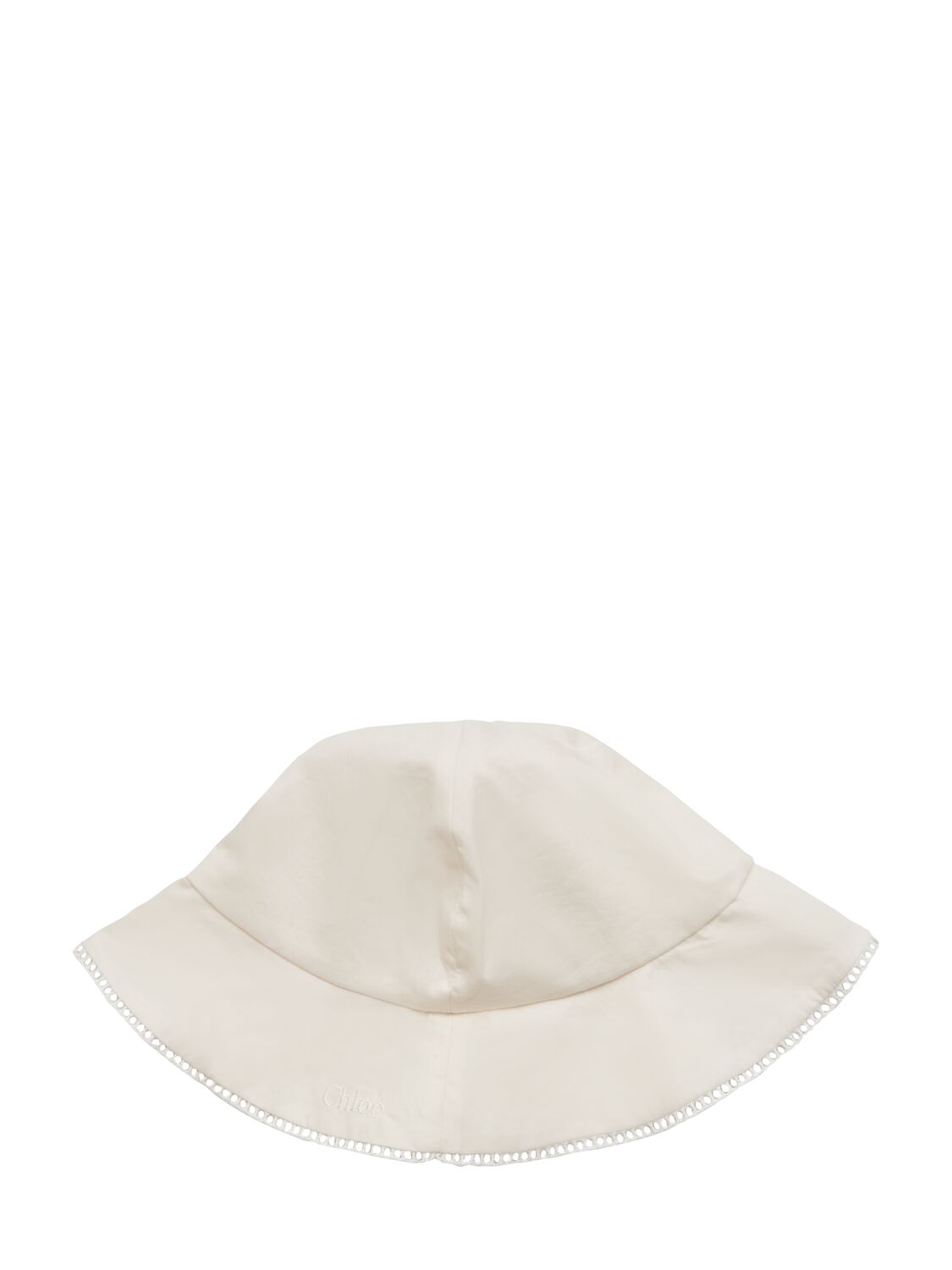 Shop Chloé Organic Percale Cotton Dress & Hat In Light Pink