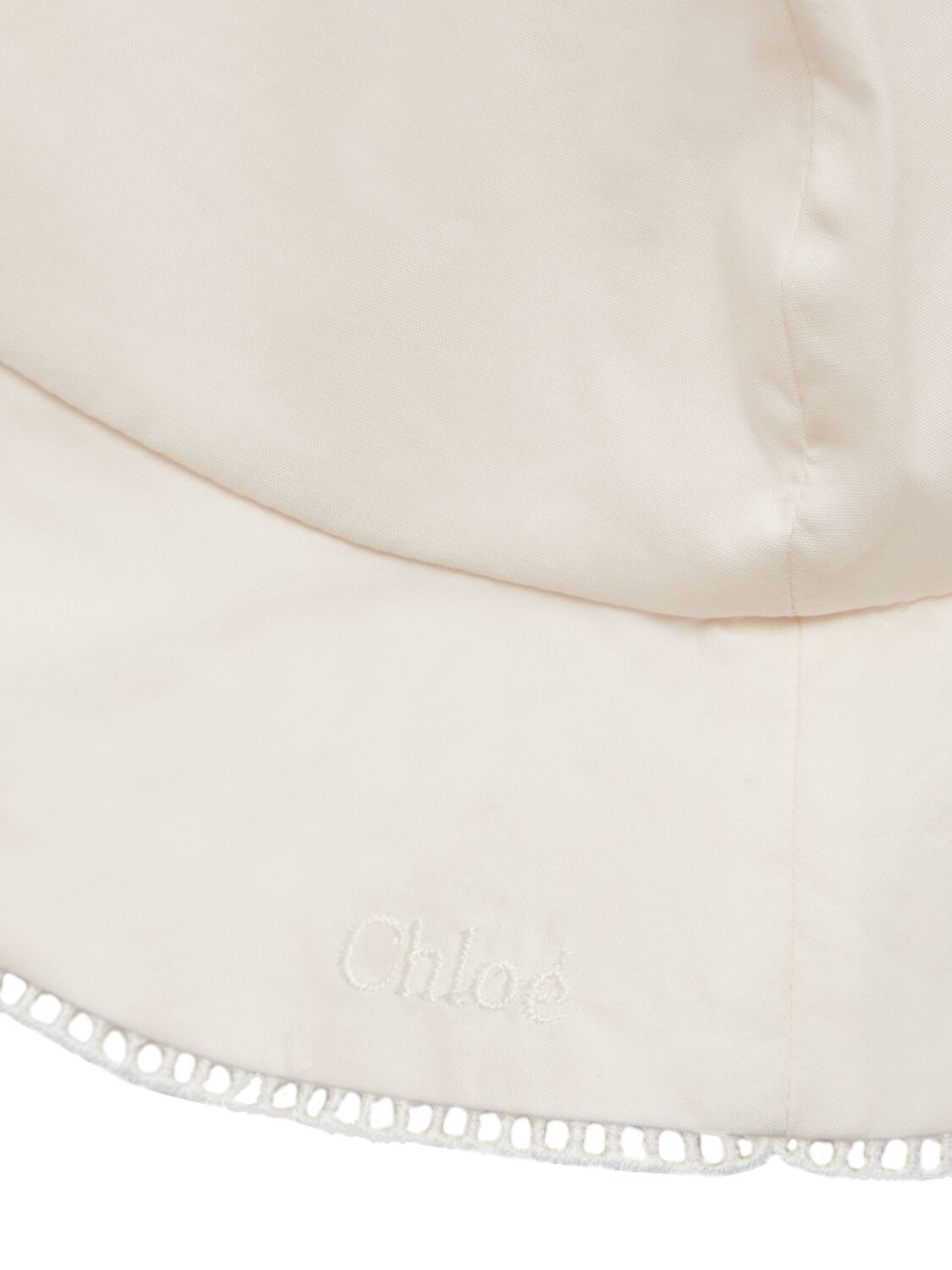 Shop Chloé Organic Percale Cotton Dress & Hat In Light Pink