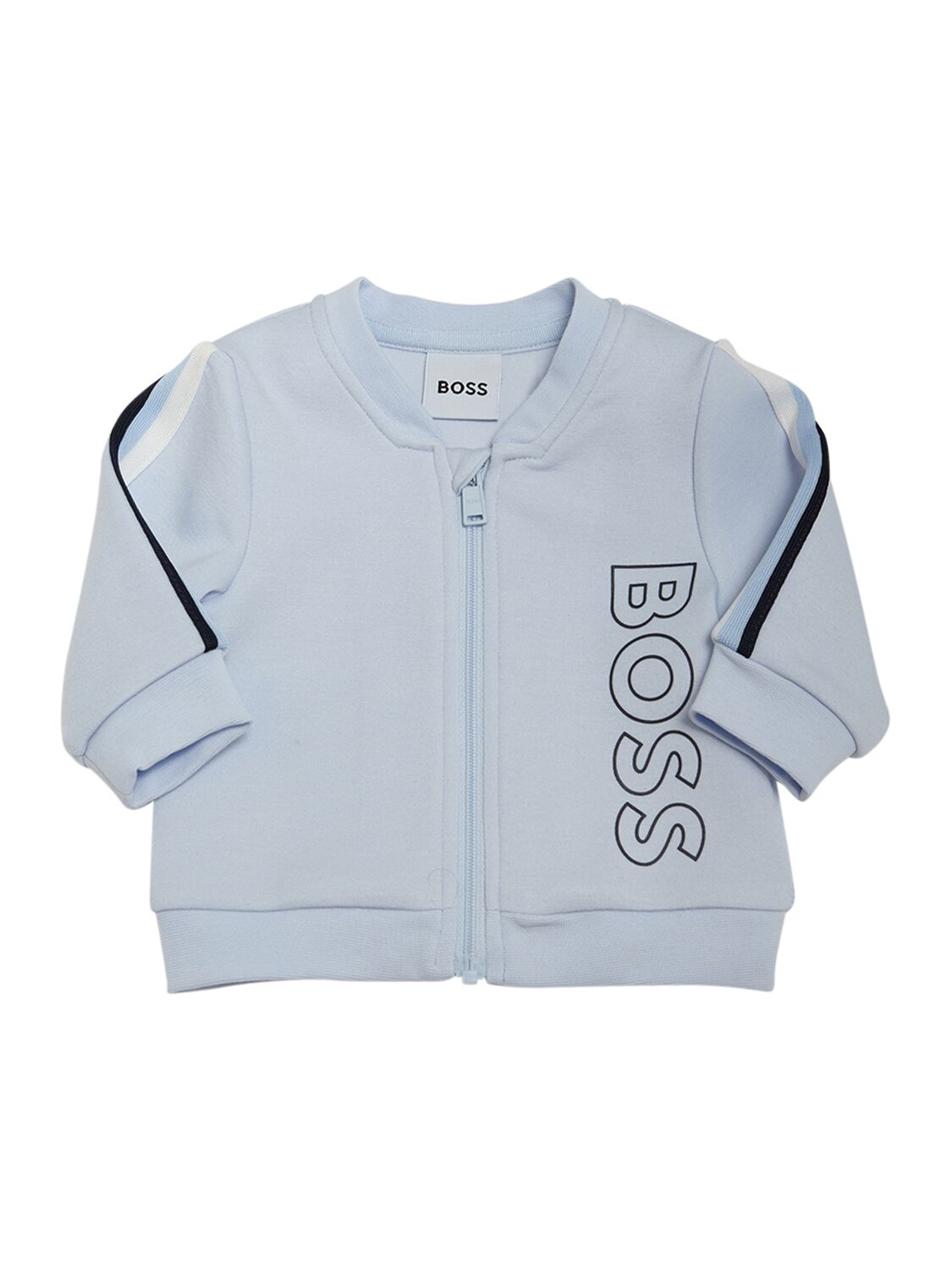 Shop Hugo Boss Jersey T-shirt, Sweatshirt & Sweatpants In Light Blue