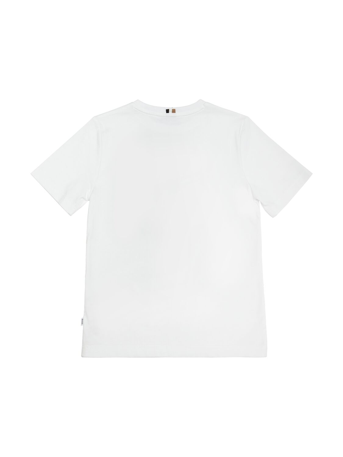 Shop Hugo Boss Printed Cotton Jersey T-shirt In White