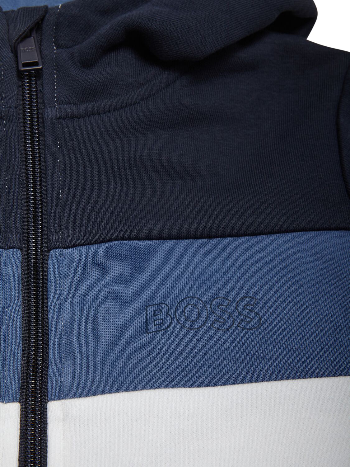 Shop Hugo Boss Logo Print Hoodie & Sweatpants In Blue