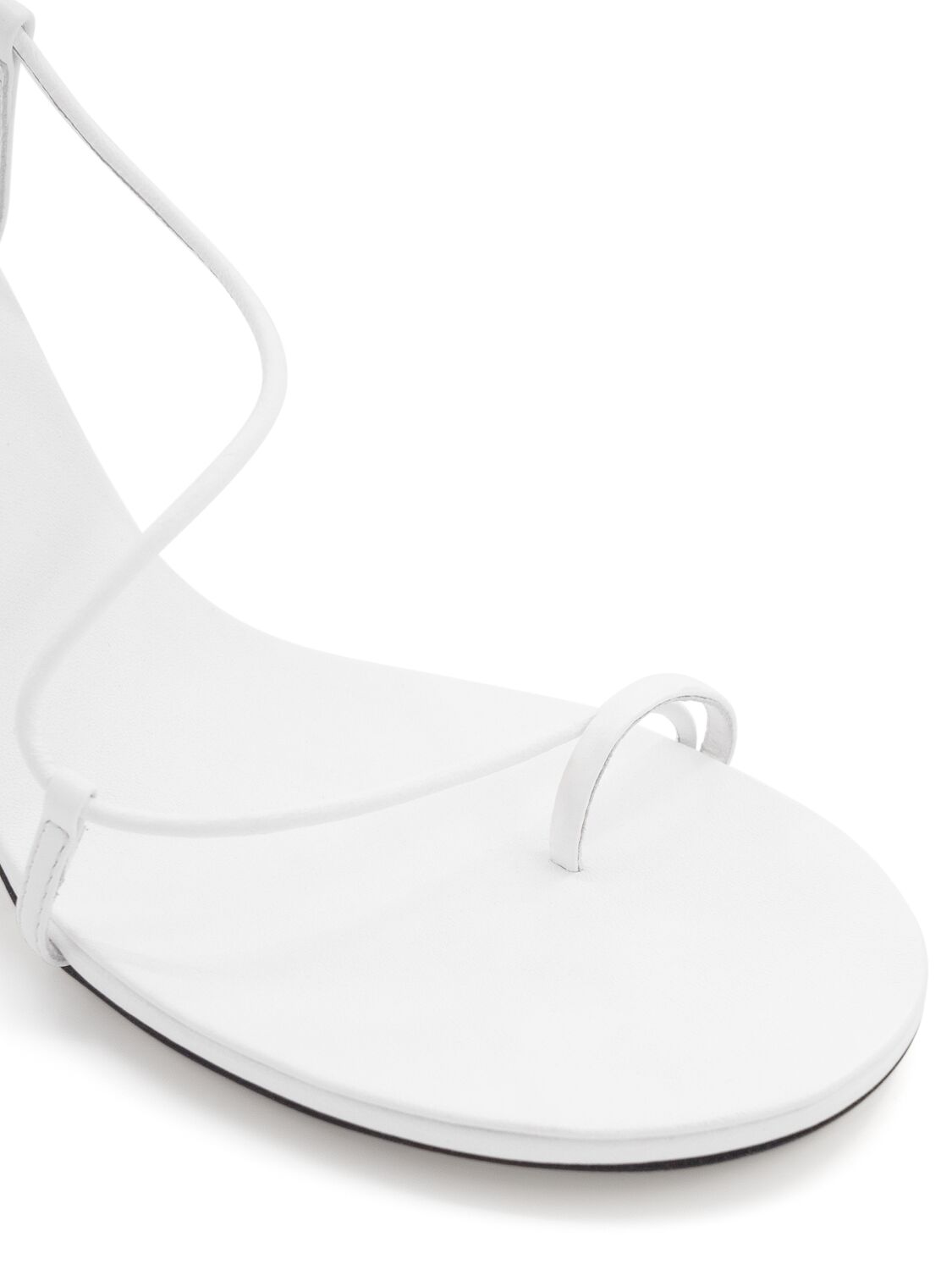 Shop Studio Amelia 90mm Emily Leather Sandals In White