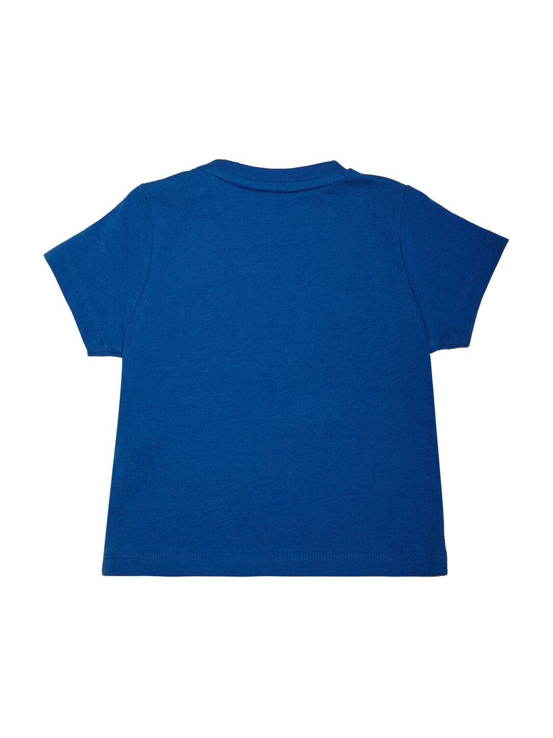 Shop Hugo Boss Logo Rubberized Cotton Jersey T-shirt In Blue
