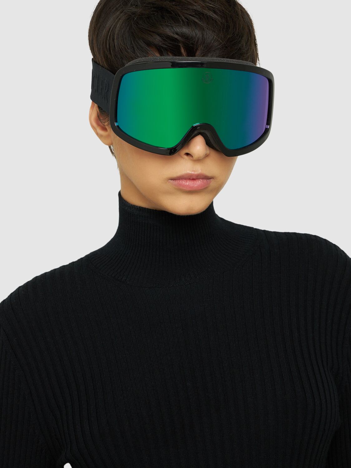 Shop Moncler Terrabeam Ski Goggles In Black,multi