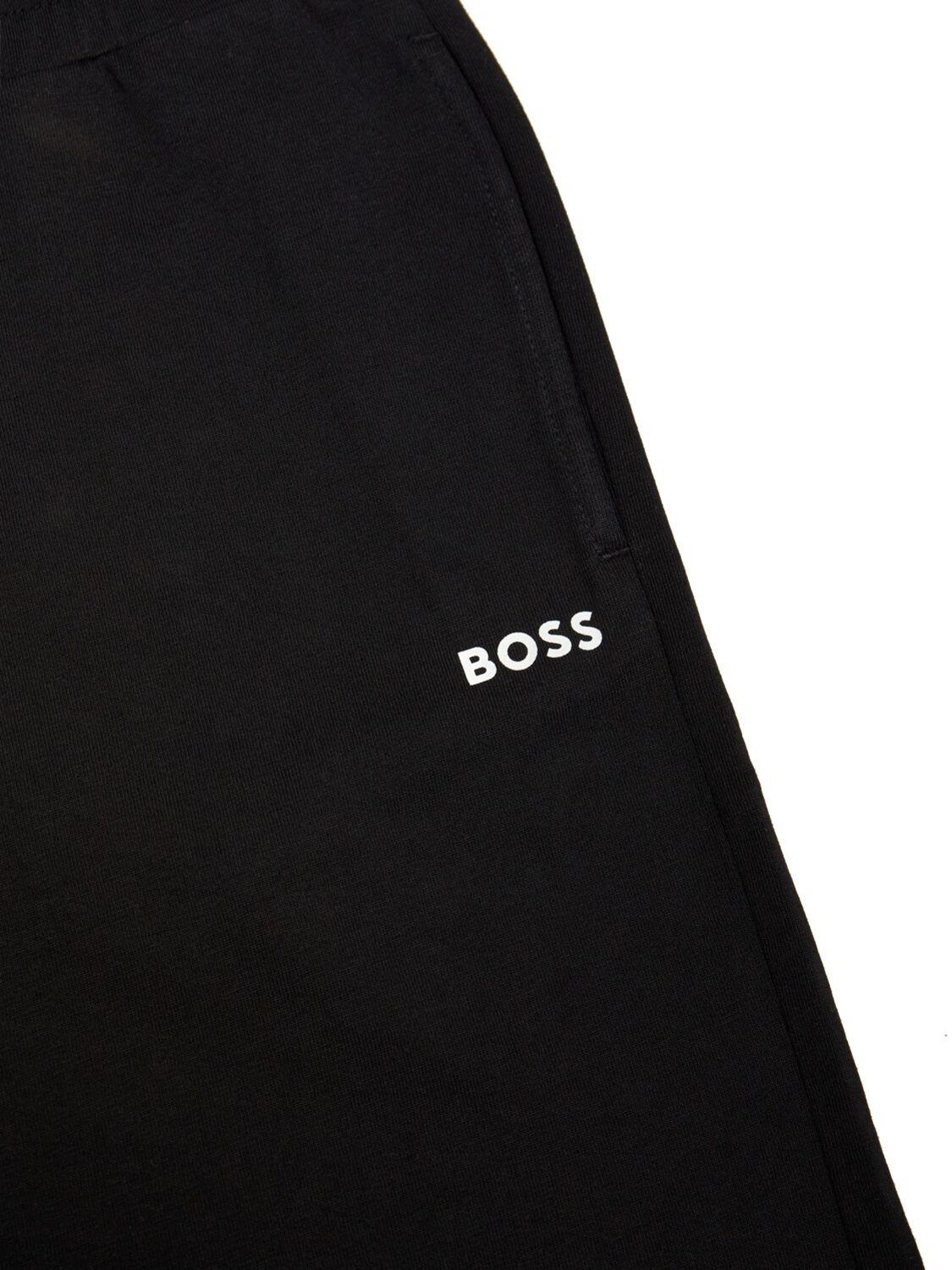 Shop Hugo Boss Cotton Jersey T-shirt & Shorts In White,black