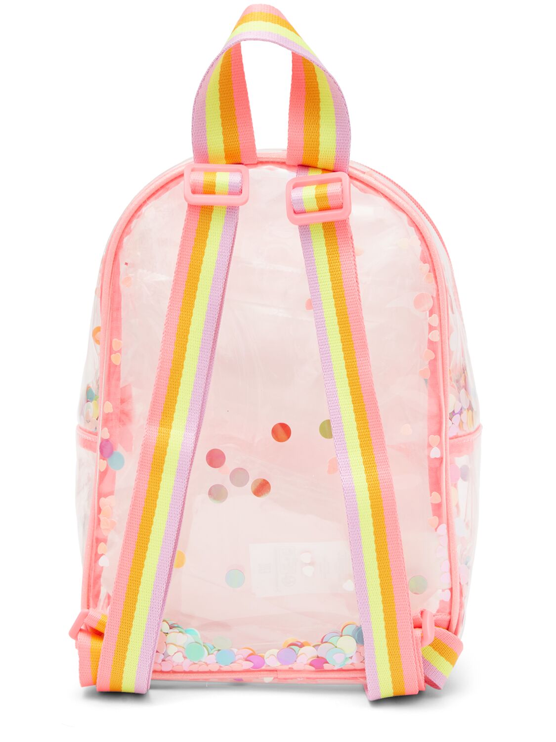 Shop Billieblush Pvc Backpack W/ Glitter In Transparent
