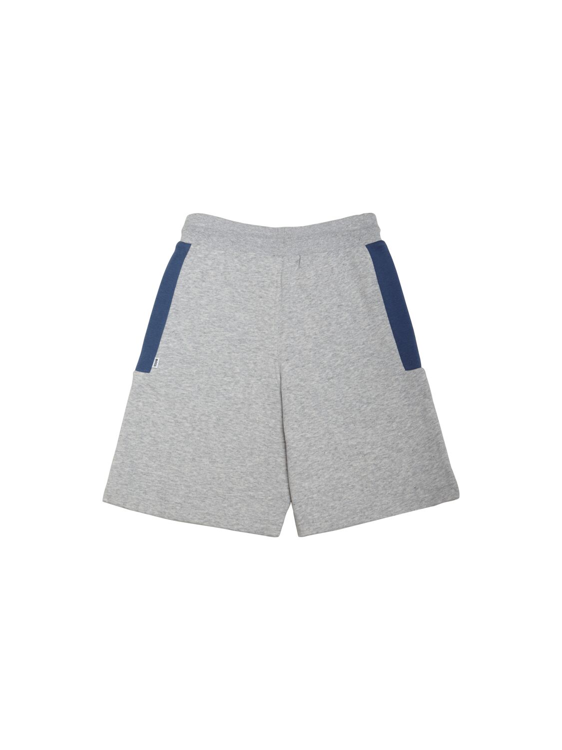Shop Hugo Boss Cotton Blend Sweat Shorts In Grey