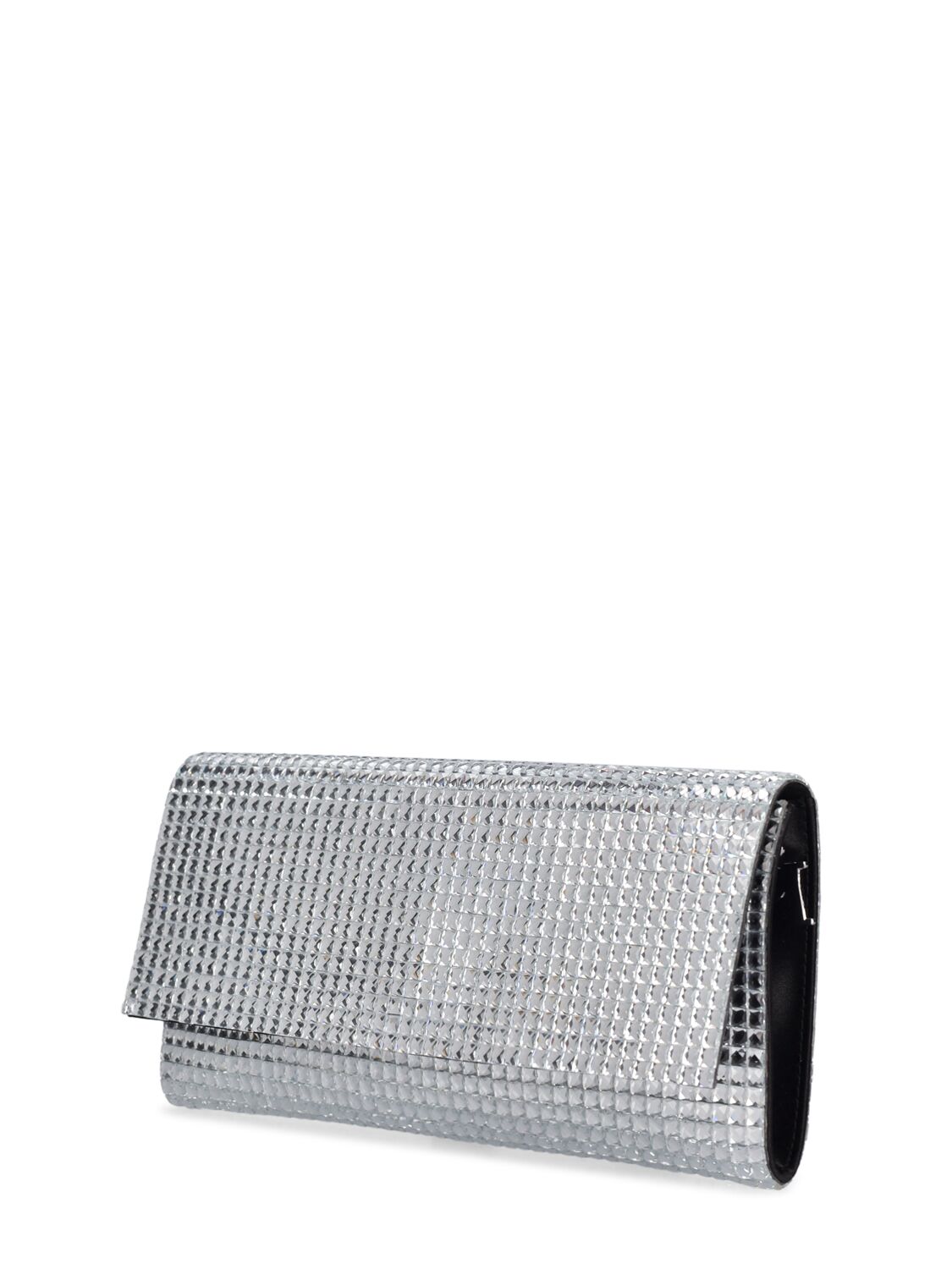 Shop Rosantica Large Vetro Clutch In Clear Crystals