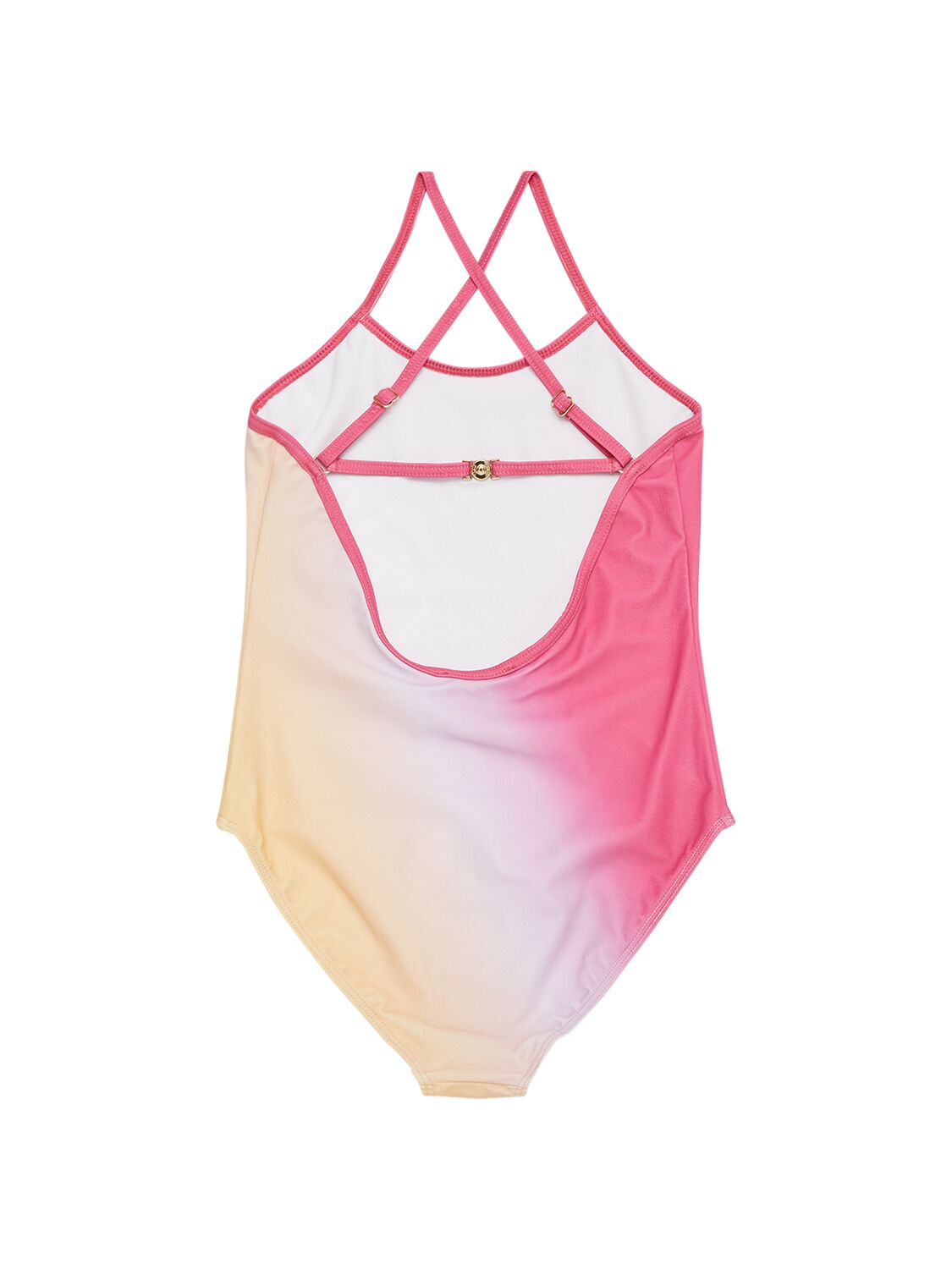 Shop Chloé Printed Lycra Swimsuit In Multicolor