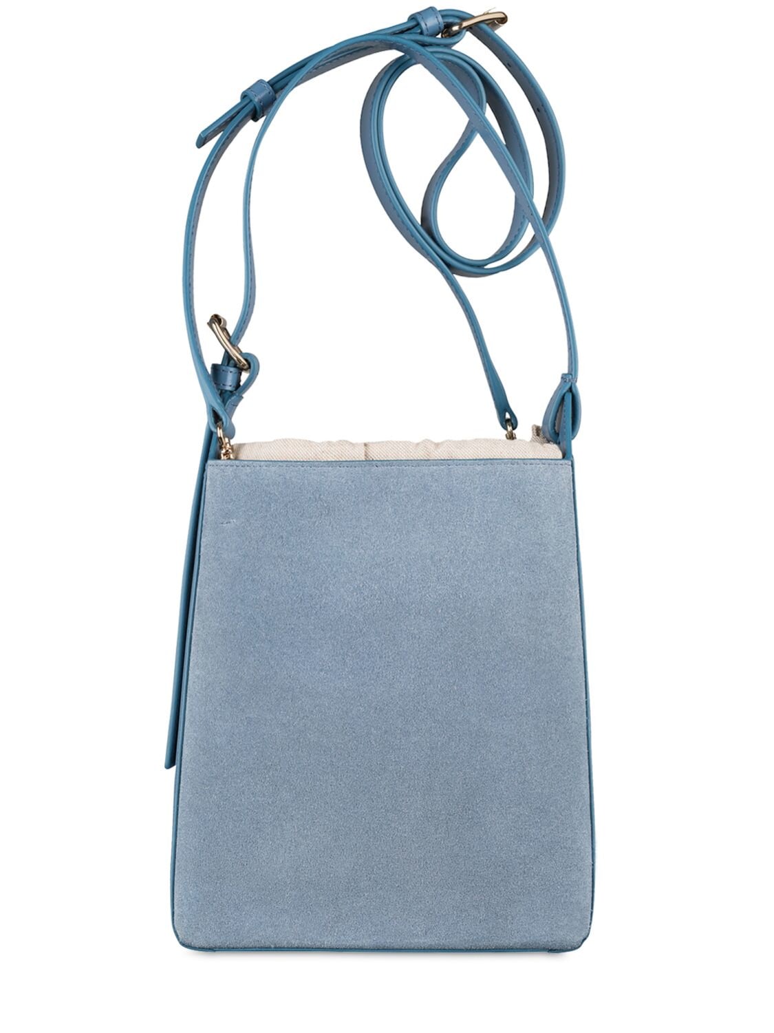Apc Small Virginie Leather Shoulder Bag In Ocean Blue