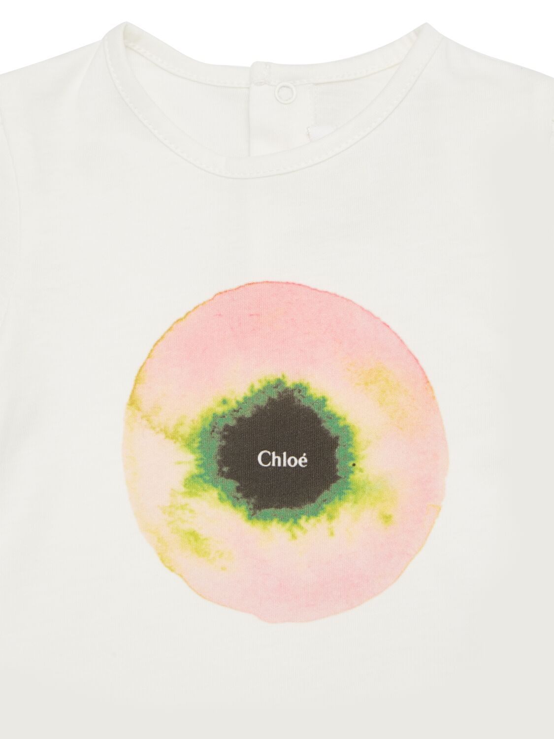Shop Chloé Cotton T-shirt & Linen Shorts In White,pink