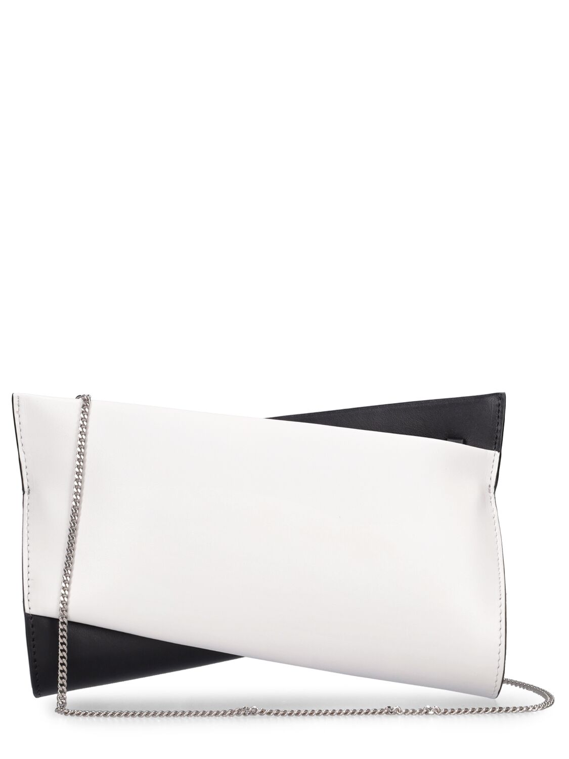 Shop Christian Louboutin Small Loubitwist Leather Bag In Black,white